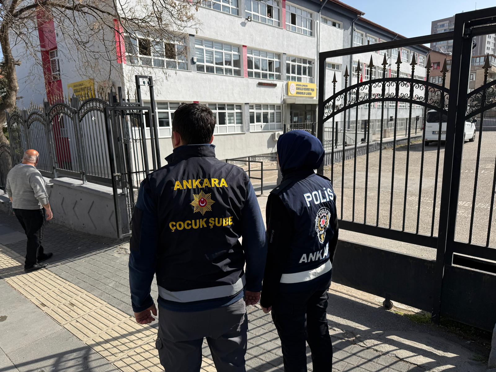Ankara okul güvenliği polis uygulaması