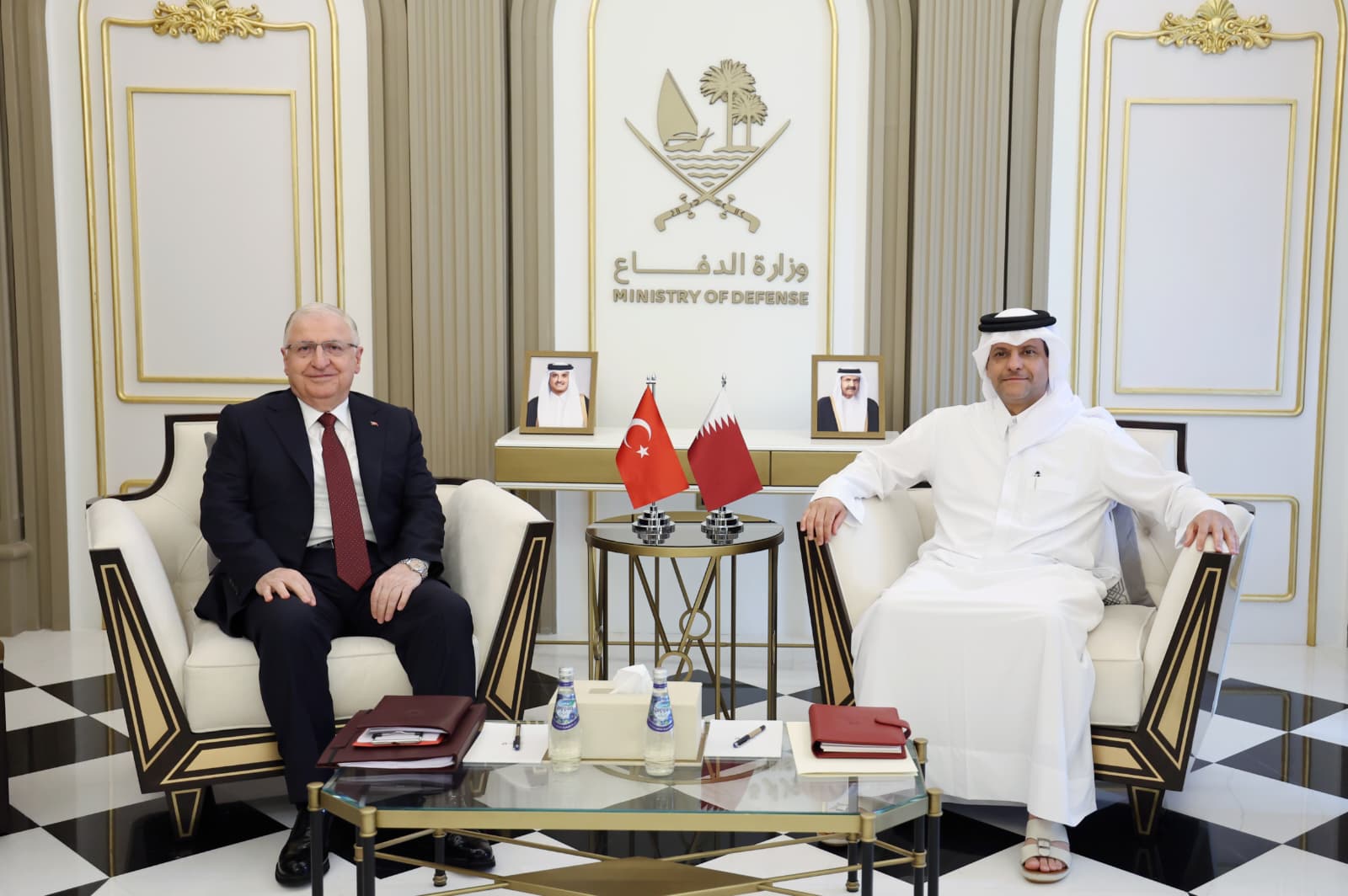 Yaşar Güler Katar Savunma Bakanı Saud Al Sani görüşme