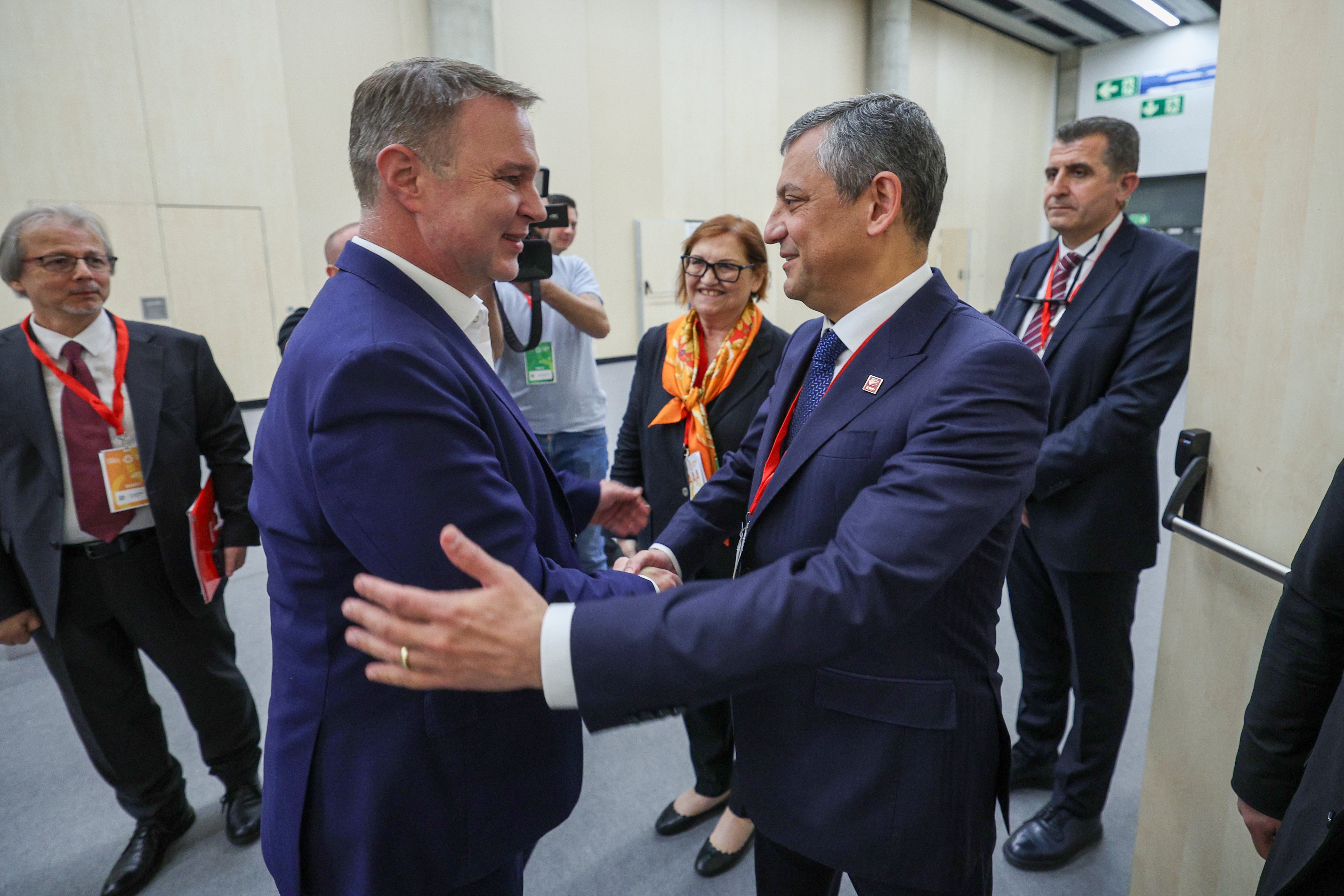 Özgür Özel ve Andreas Babler görüşmesi