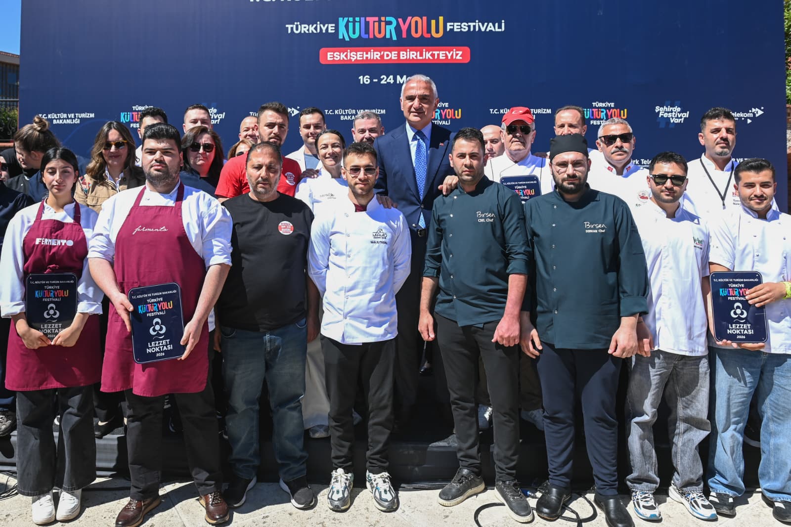 Kültür ve Turizm Bakanı Mehmet Nuri Ersoy Eskişehir Kültür Yolu Festivali açılış töreninde konuşuyor.