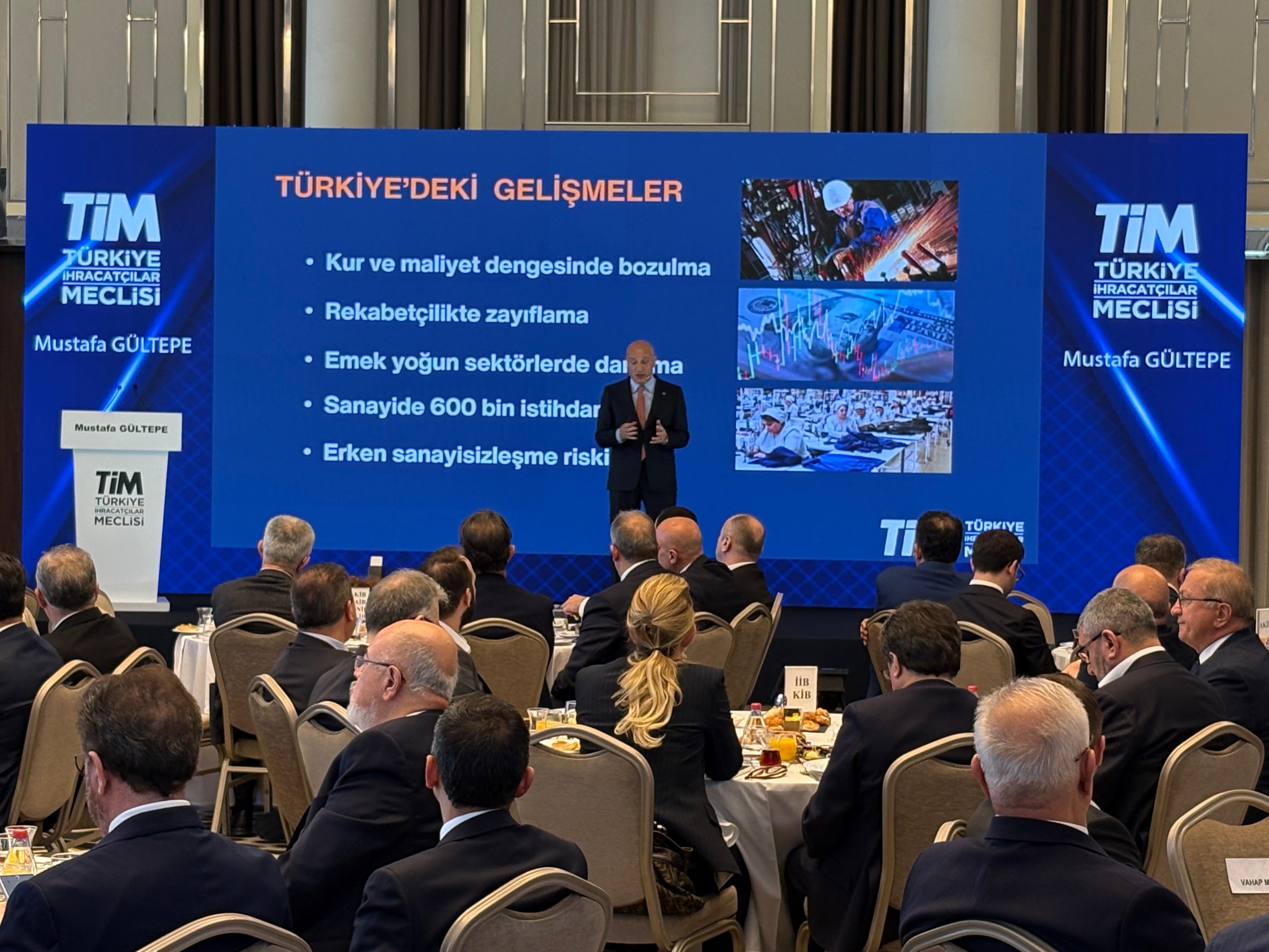 TİM Başkanı Mustafa Gültepe basın toplantısı