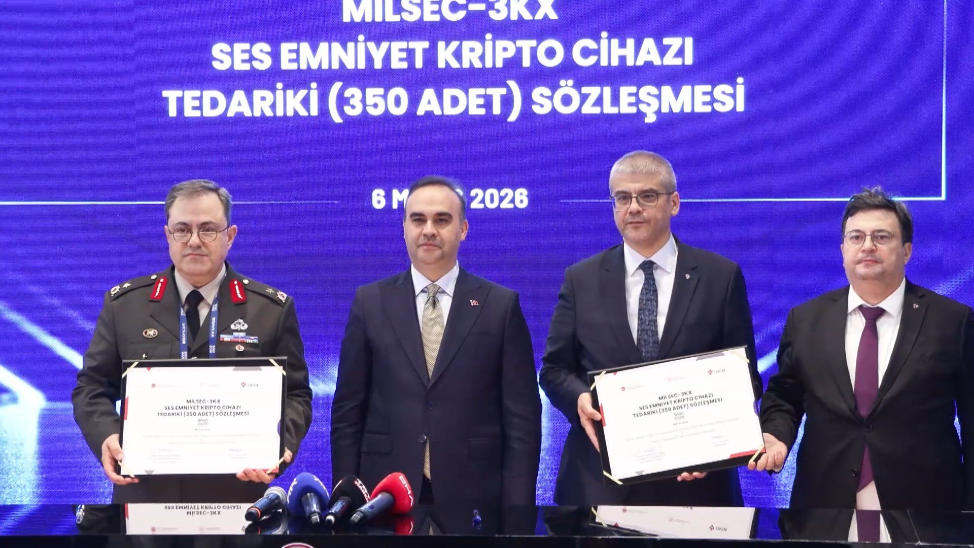 Sanayi ve Teknoloji Bakanı Mehmet Fatih Kacır, TÜBİTAK Savunma Sanayi İş Birlikleri imza töreni