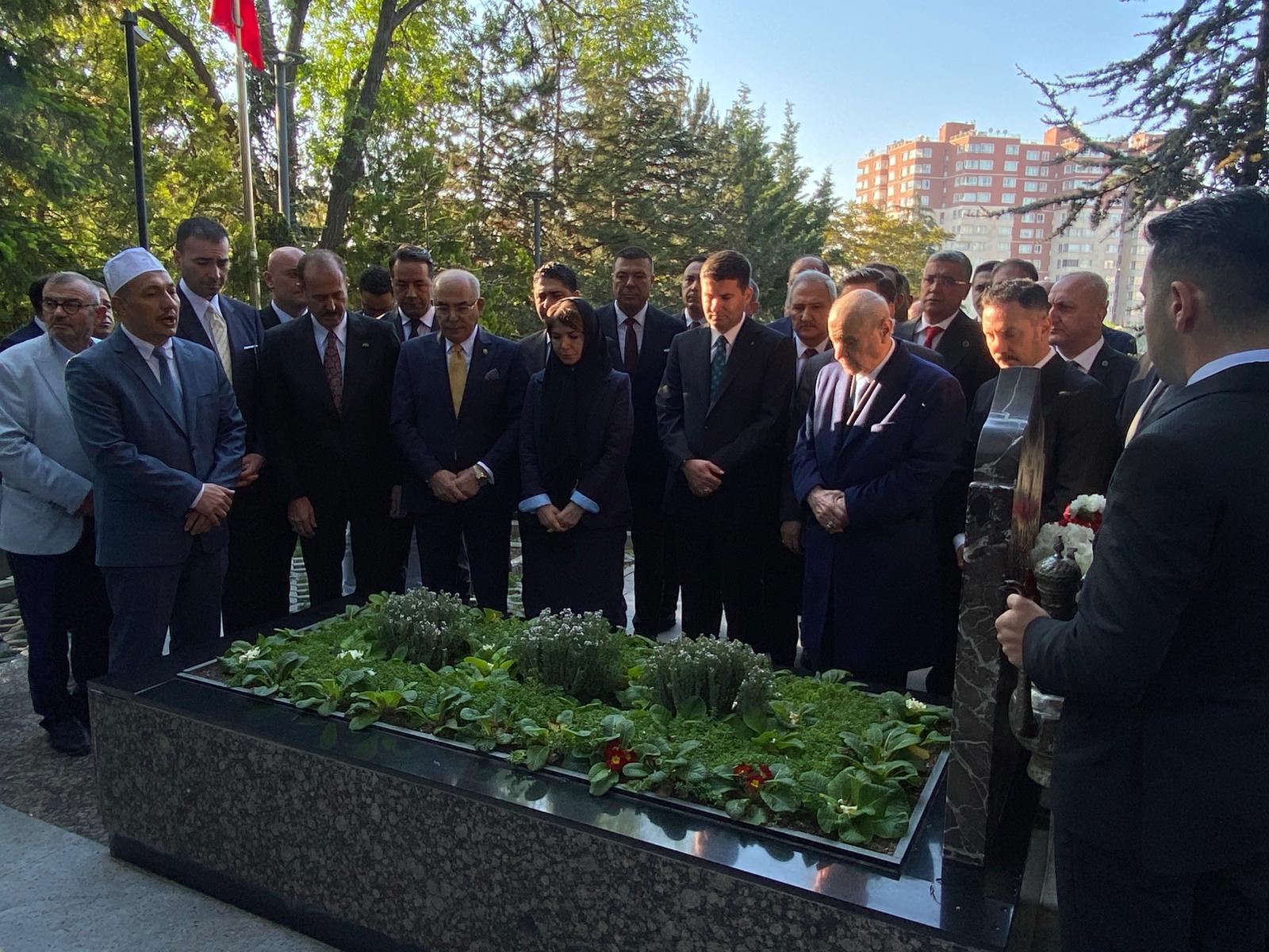 Devlet Bahçeli, Alparslan Türkeş mezarı, Anıtkabir