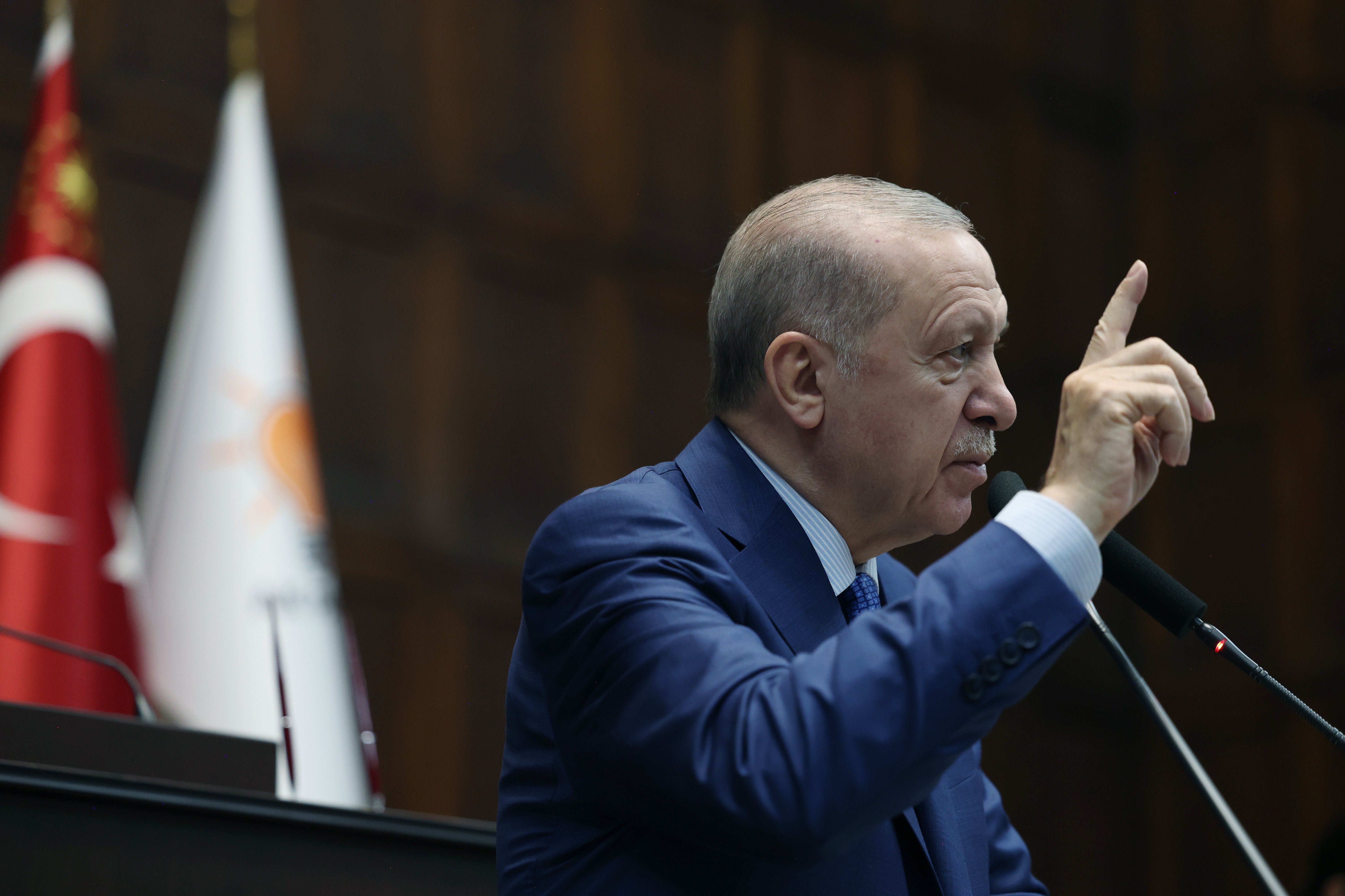 Cumhurbaşkanı Erdoğan konuşma yapıyor