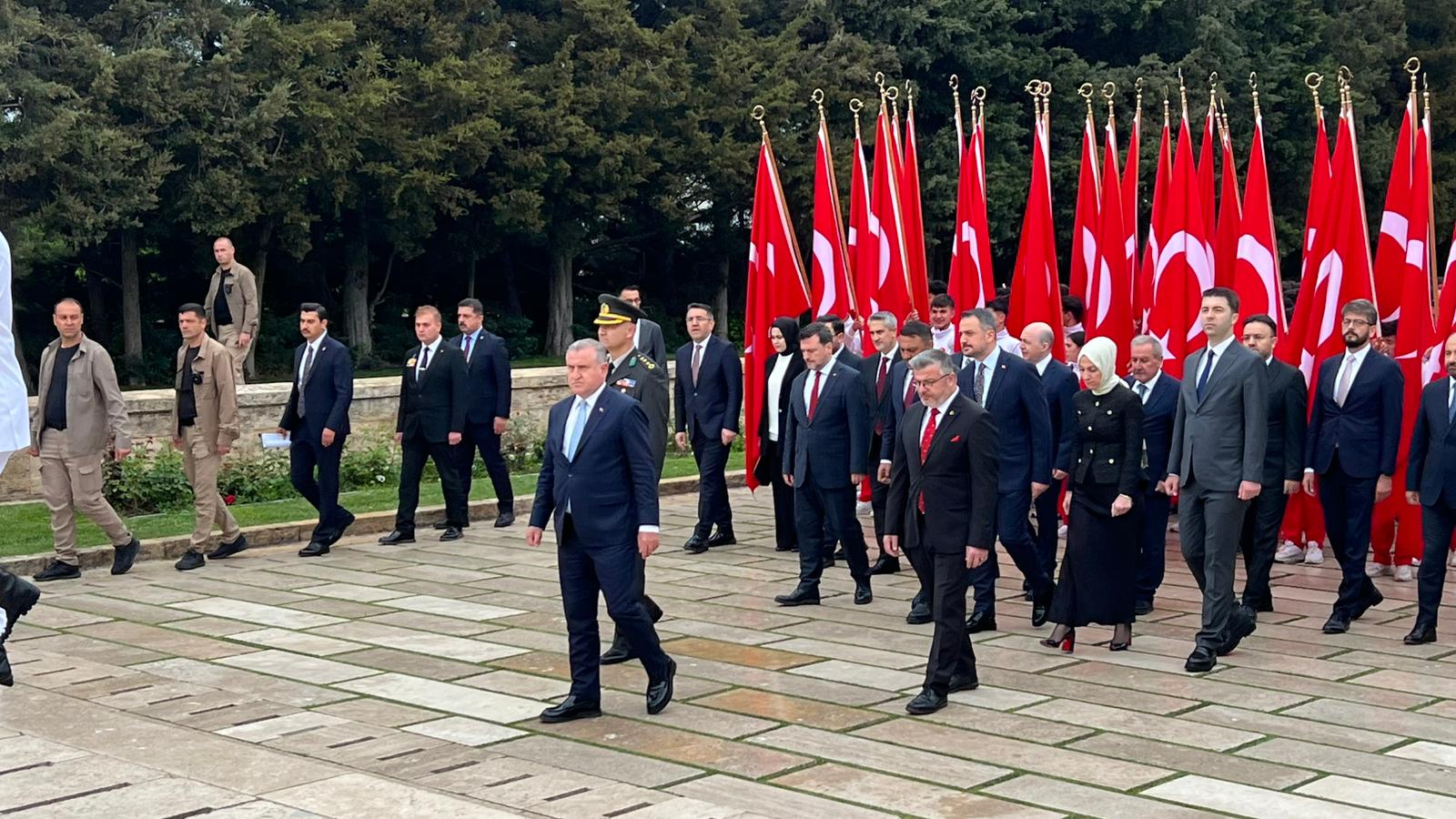 Gençlik ve Spor Bakanlığı Anıtkabir töreni