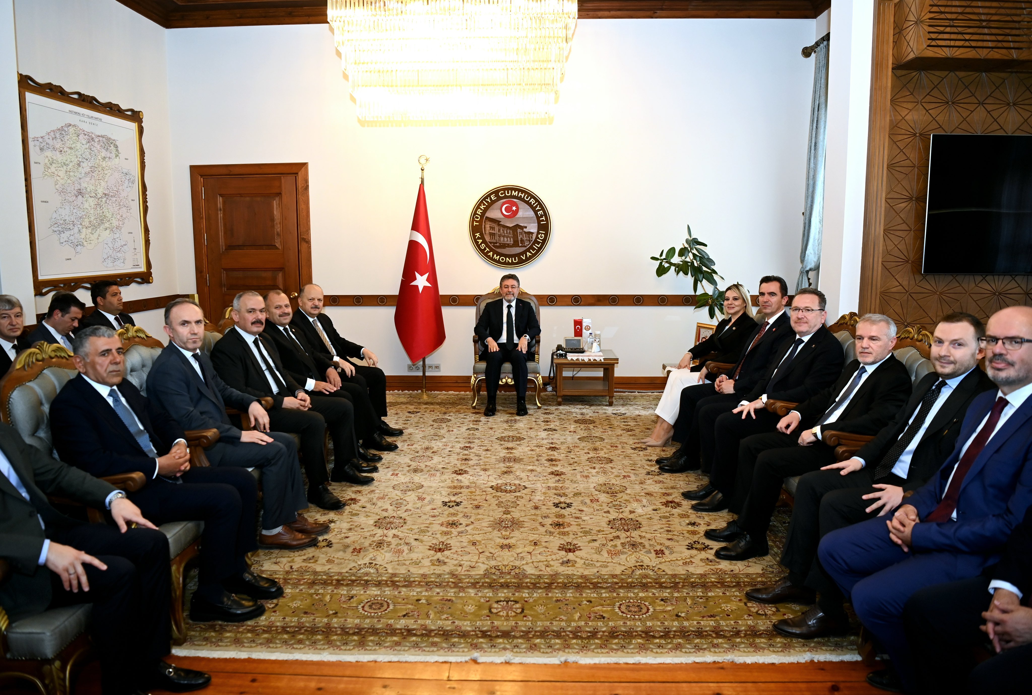 Bakan İbrahim Yumaklı bayramlaşma ziyareti