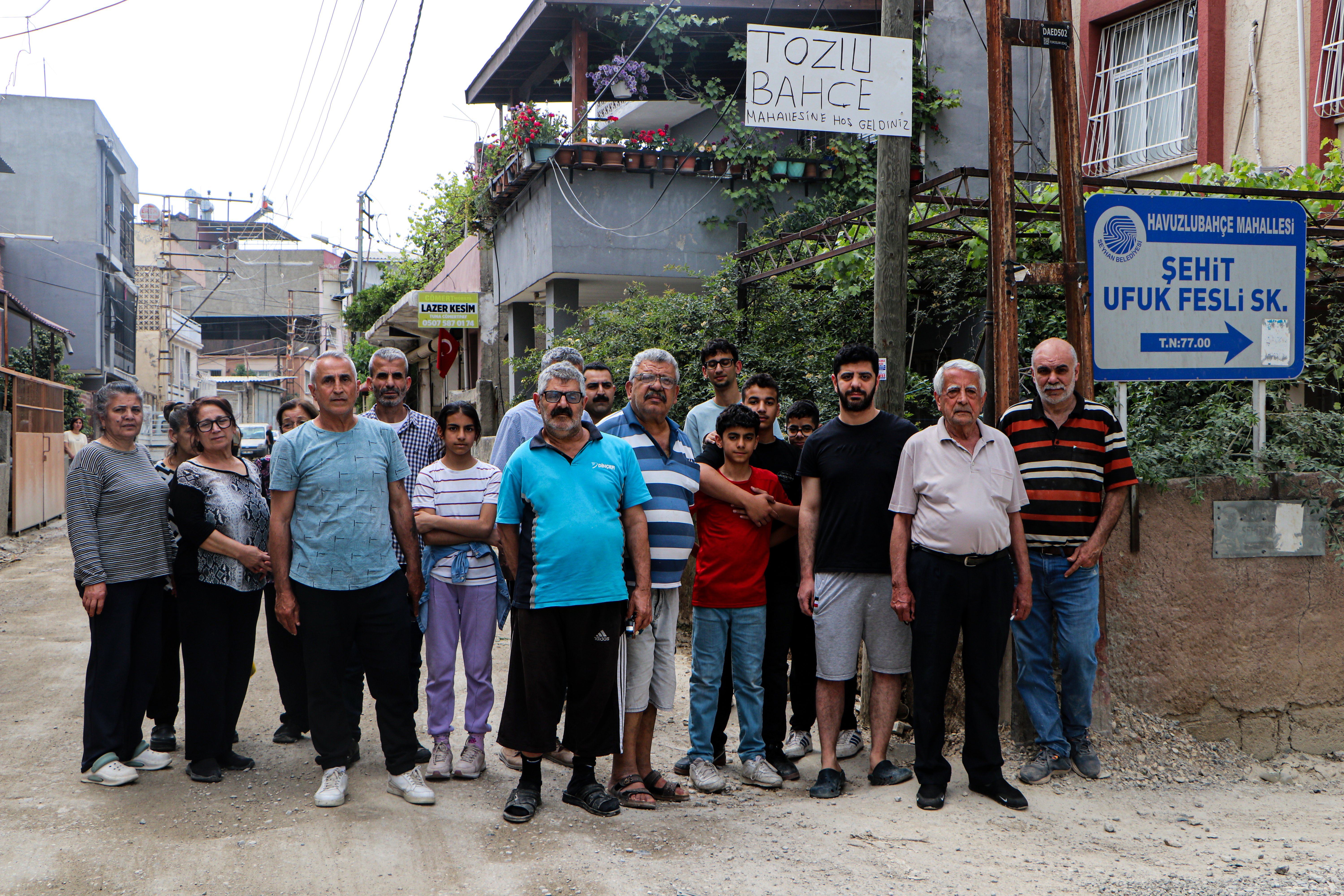 Havuzlubahçe Mahallesi tozlu yol