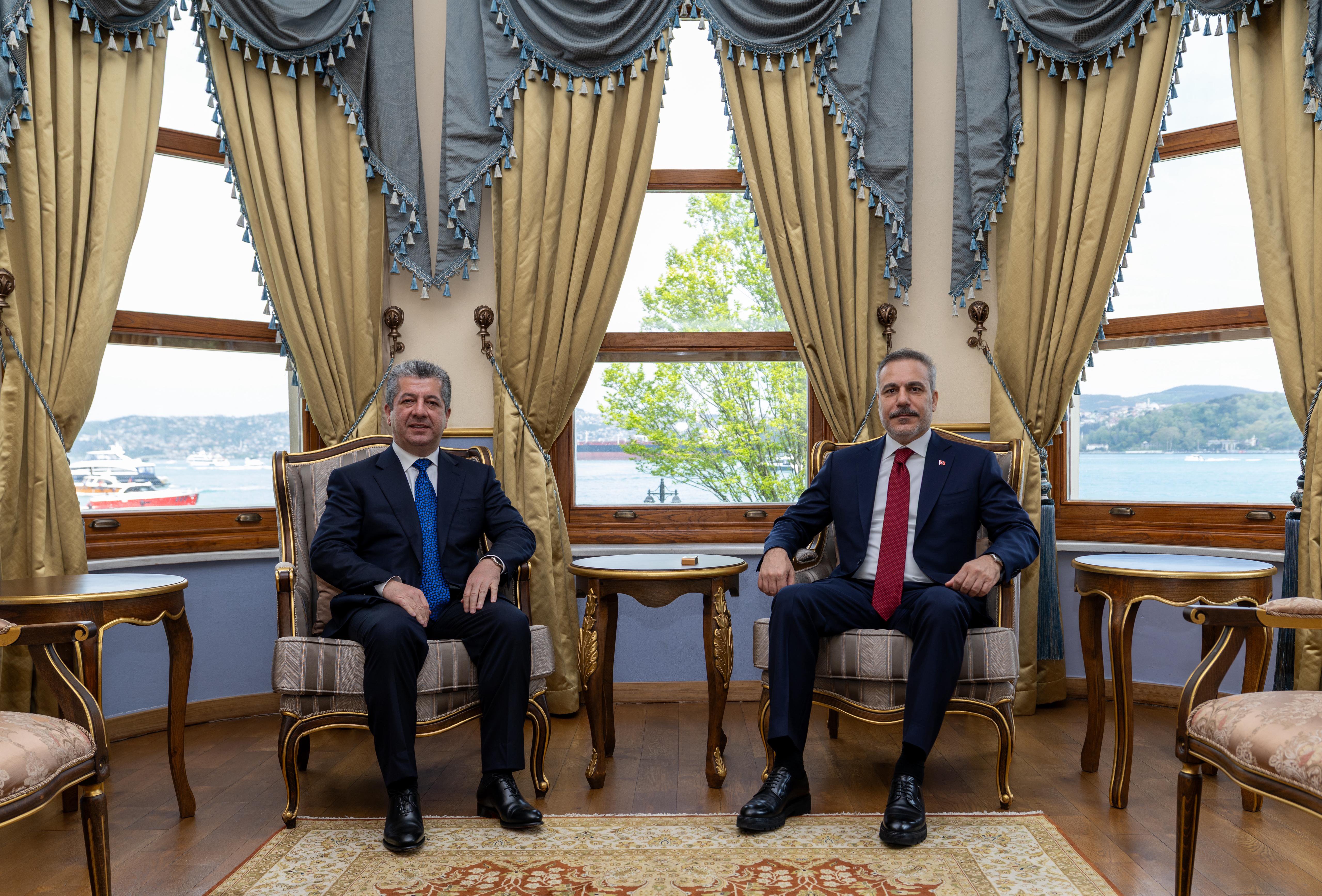 Dışişleri Bakanı Fidan ve IKBY Başbakanı Barzani İstanbul Görüşmesi