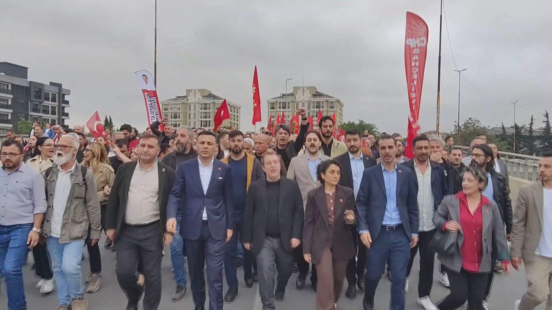 CHP Bahçelievler yürüyüş katılımcıları