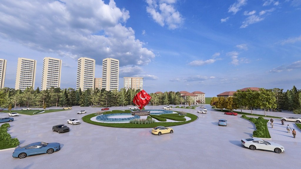 Arnavutköy Belediyesi Haraççı Kavşağı çalışmaları