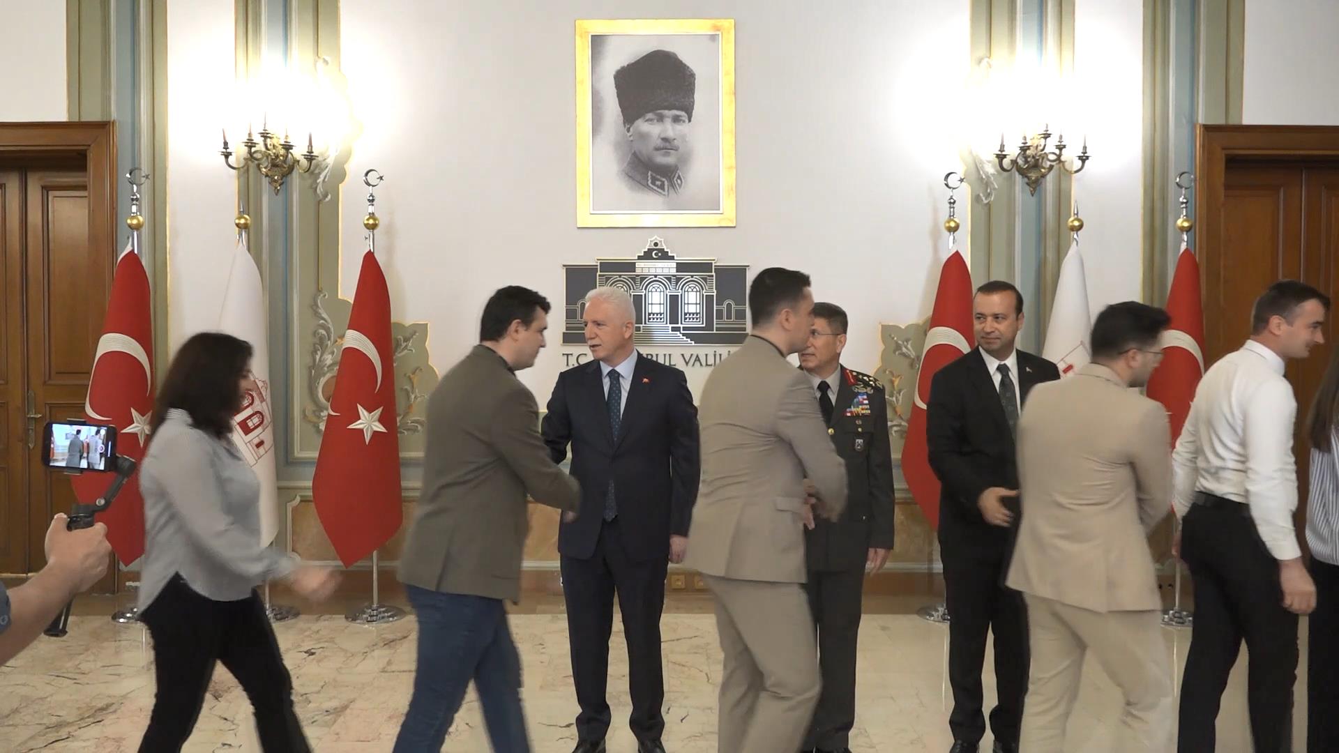 İstanbul Valiliği bayramlaşma töreninden bir kare