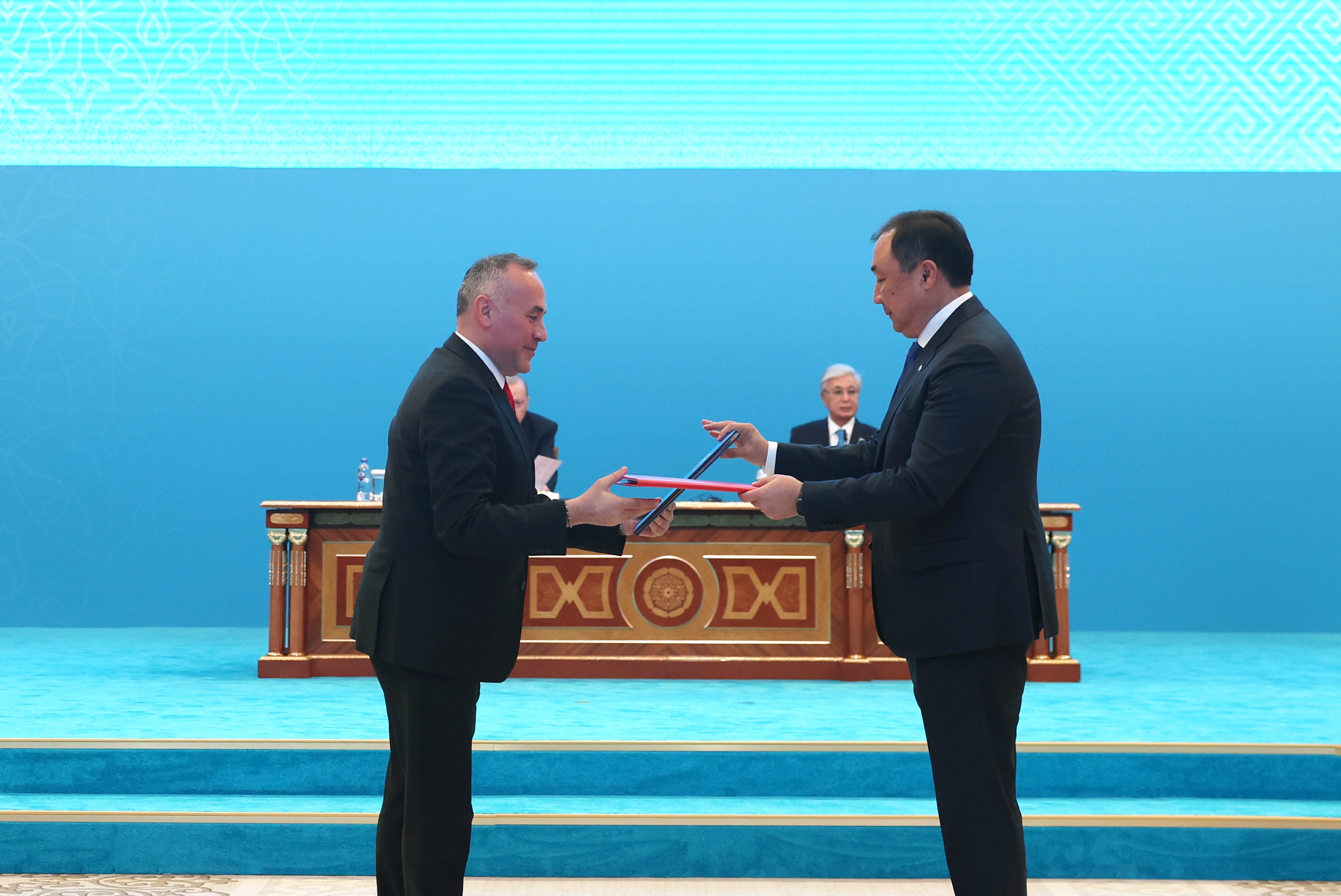 Erdoğan ve Tokayev ortak basın toplantısı