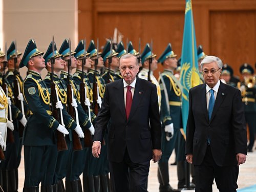 Erdoğan ve Tokayev Astana