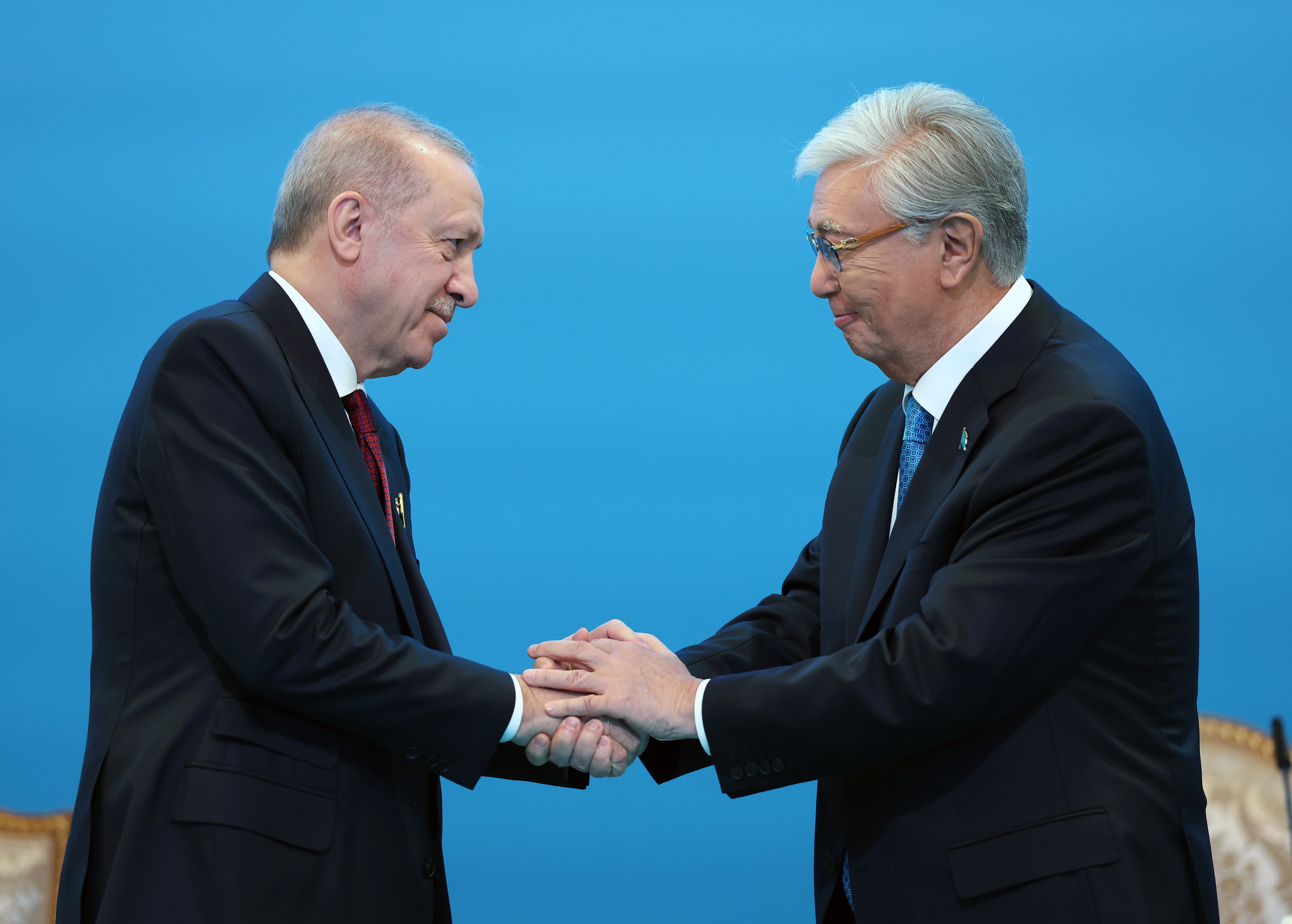 Cumhurbaşkanı Erdoğan ve Tokayev basın toplantısında