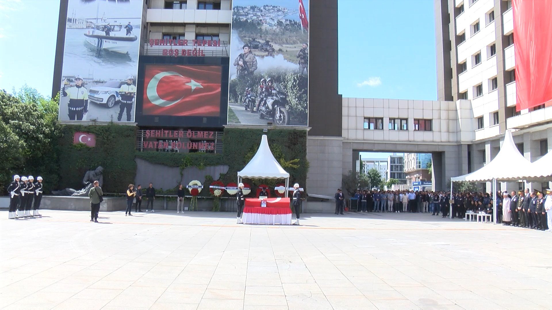 Şehit polis memuru Aydın Üyenarık töreni