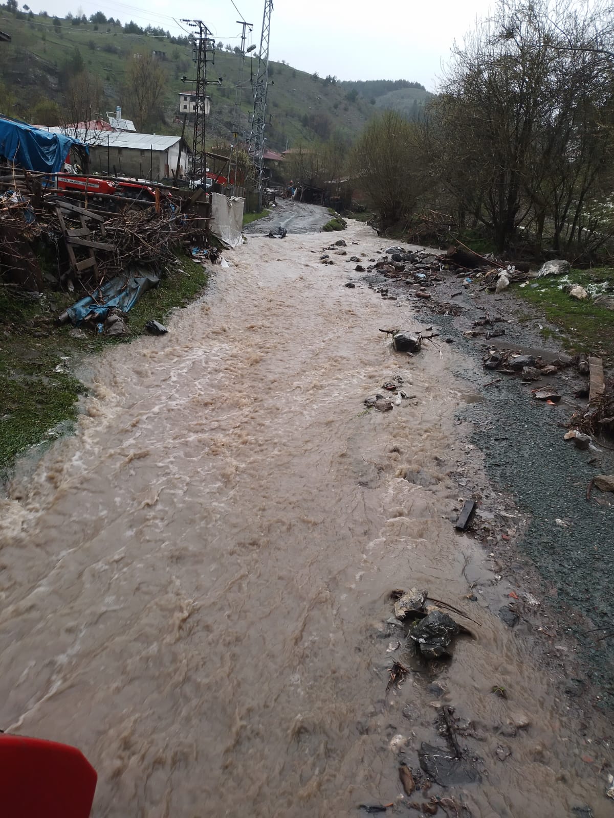 Kastamonu Tosya dolu yağışı sel