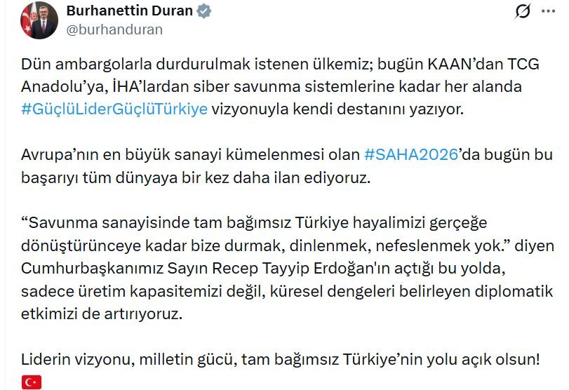 GüçlüLiderGüçlüTürkiye Kampanyası