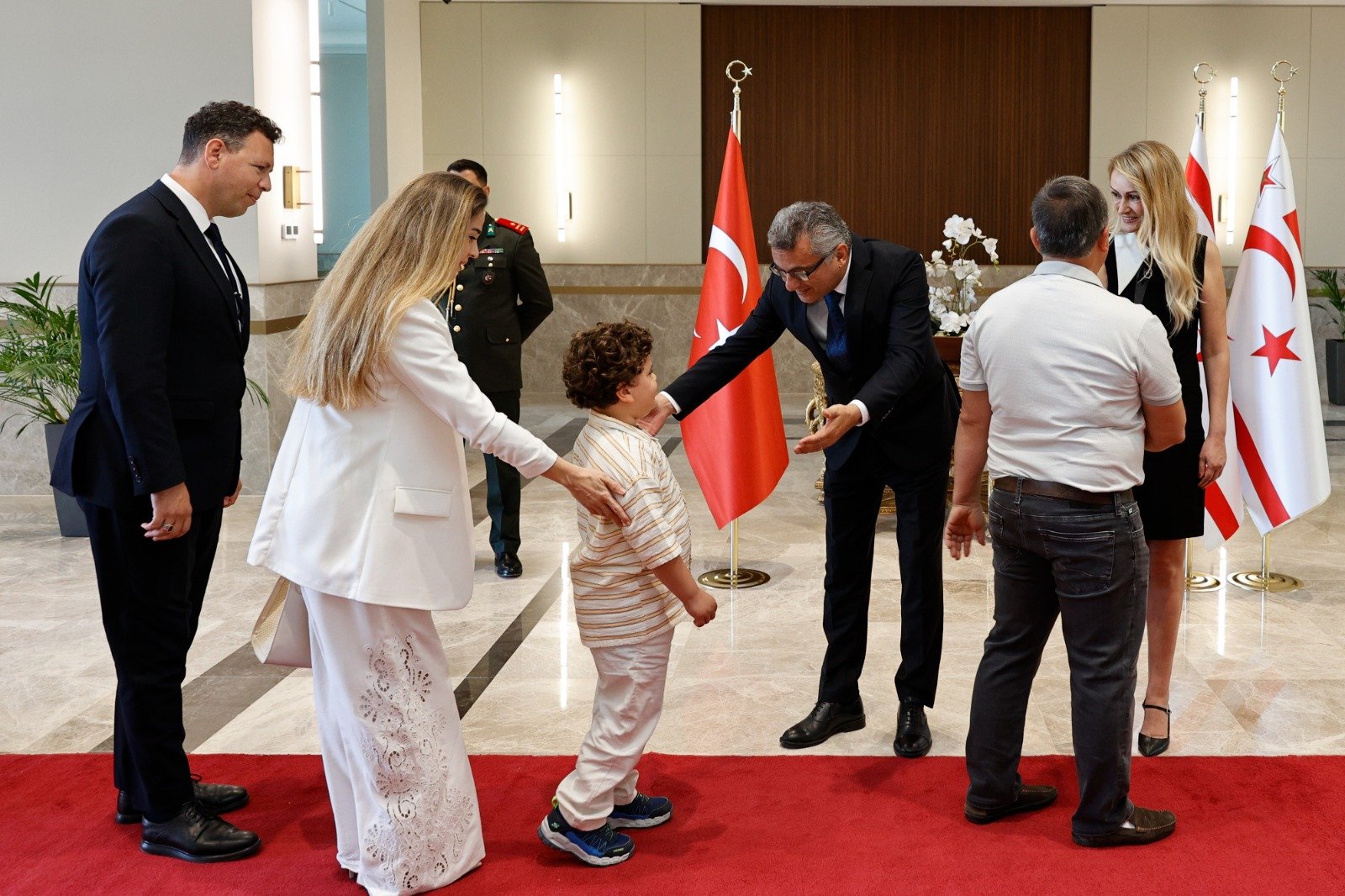 KKTC Cumhurbaşkanı Tufan Erhürman bayramlaşma töreninde