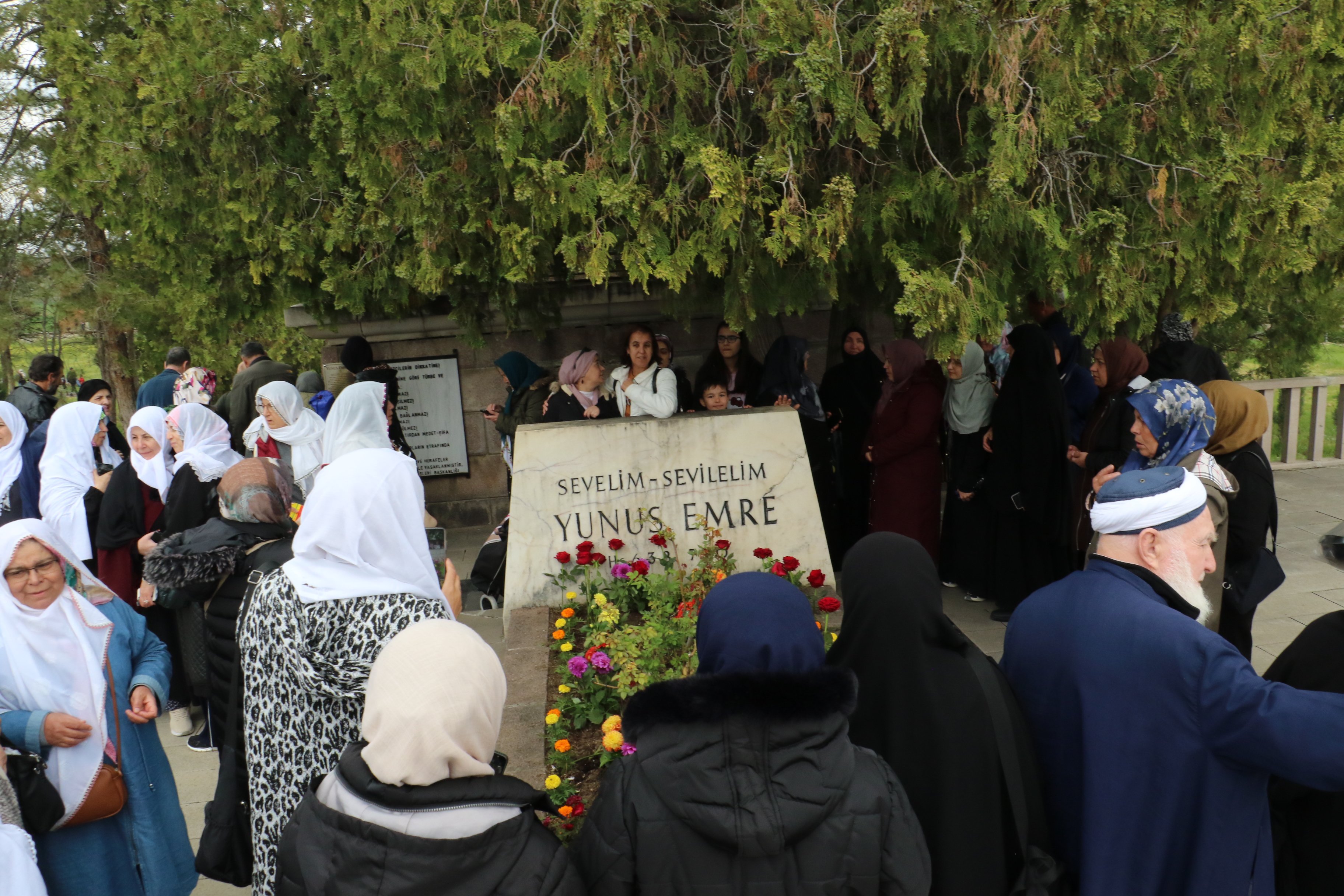 Yunus Emre kabri başında anma