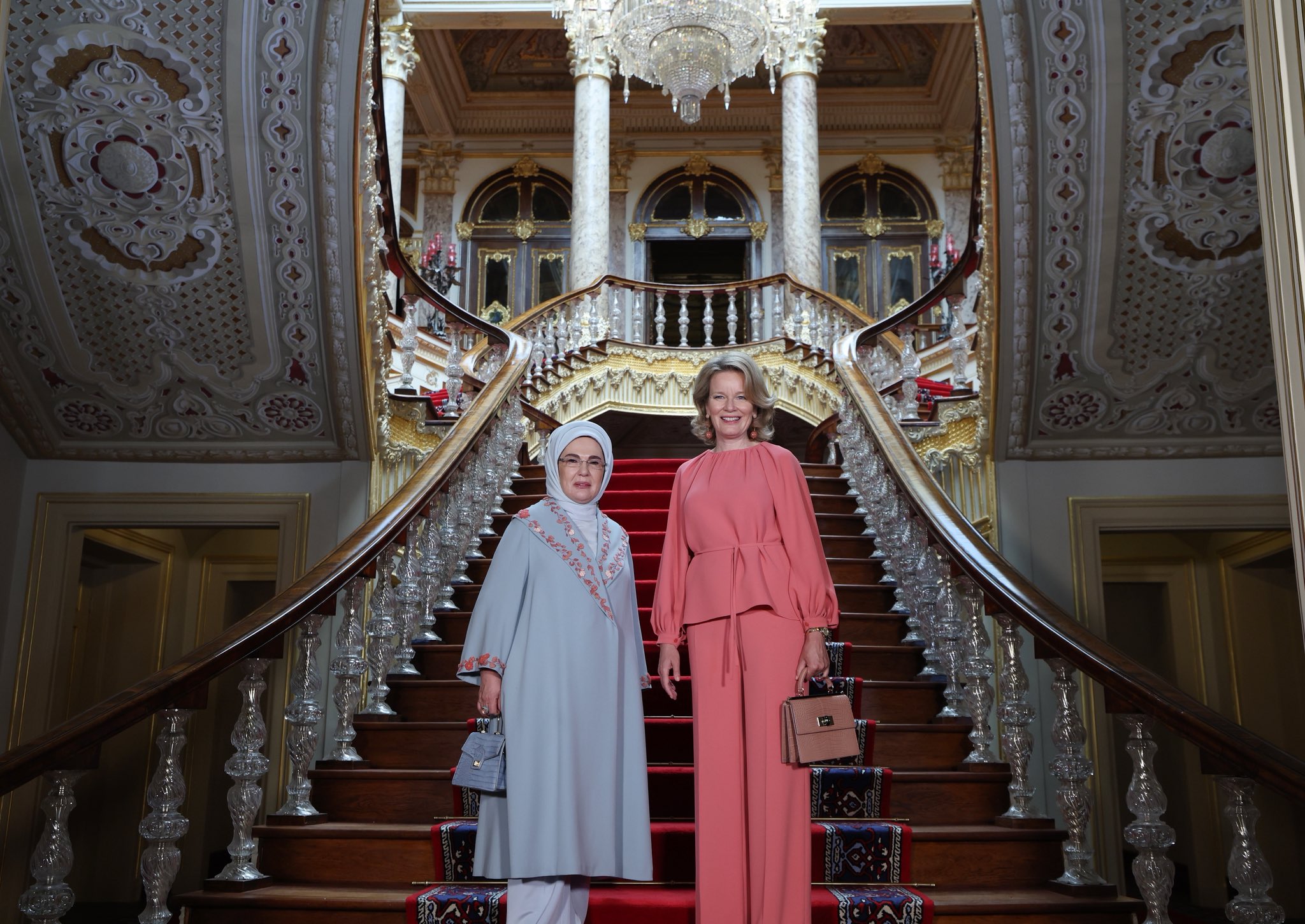 Emine Erdoğan Belçika Kraliçesi Mathilde görüşme