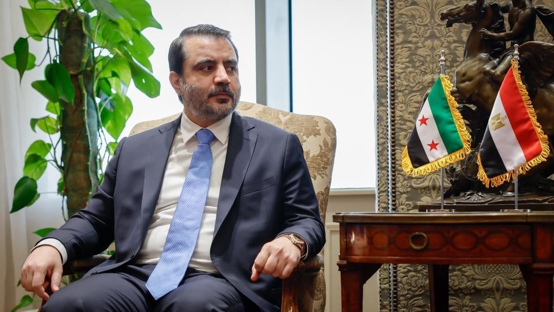 Suriye Dışişleri Bakanı Esad Hasan Şeybani ve Mısır Dışişleri Bakanı Bedr Abdulati