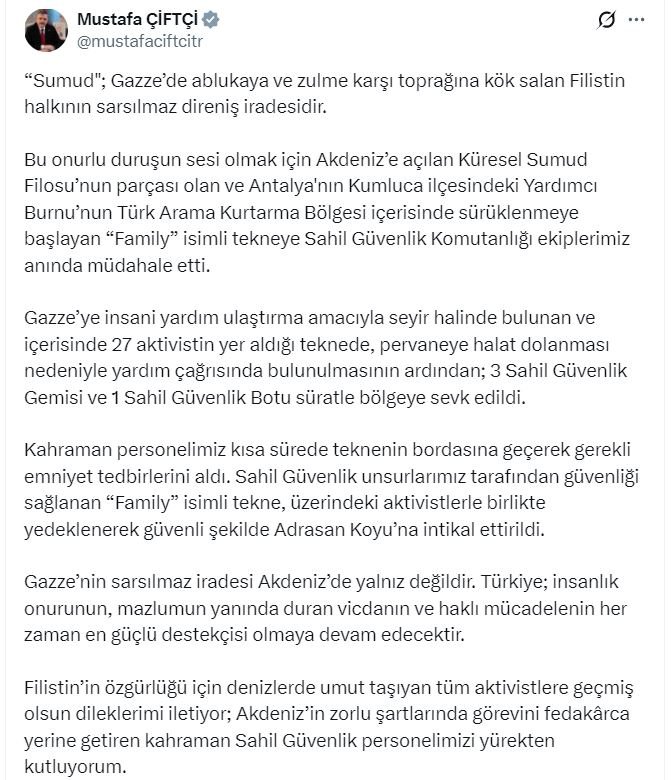 Sumud Filosu Teknesi