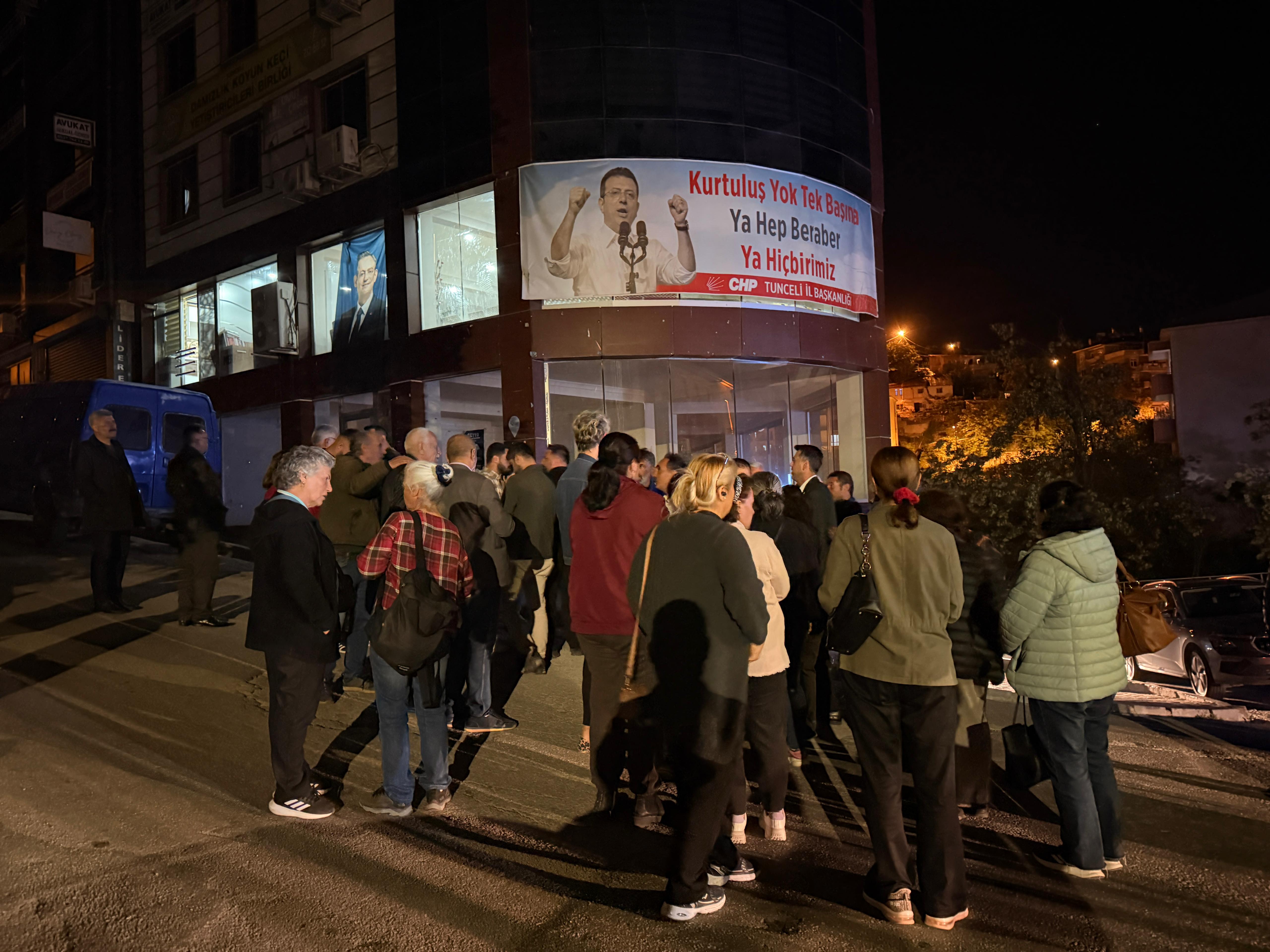 CHP Tunceli parti üyeleri destek yürüyüşü