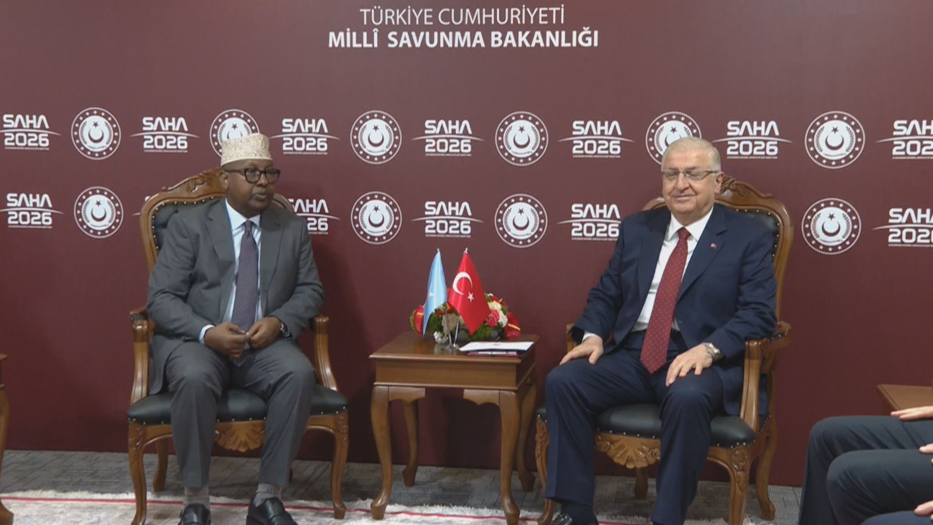 Milli Savunma Bakanı Yaşar Güler ve Somali Savunma Bakanı Ahmed Fiqi