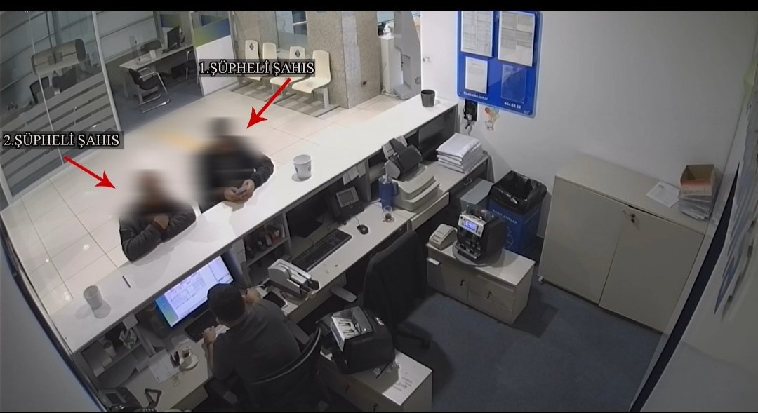Dolandırıcılık banka görüntüleri