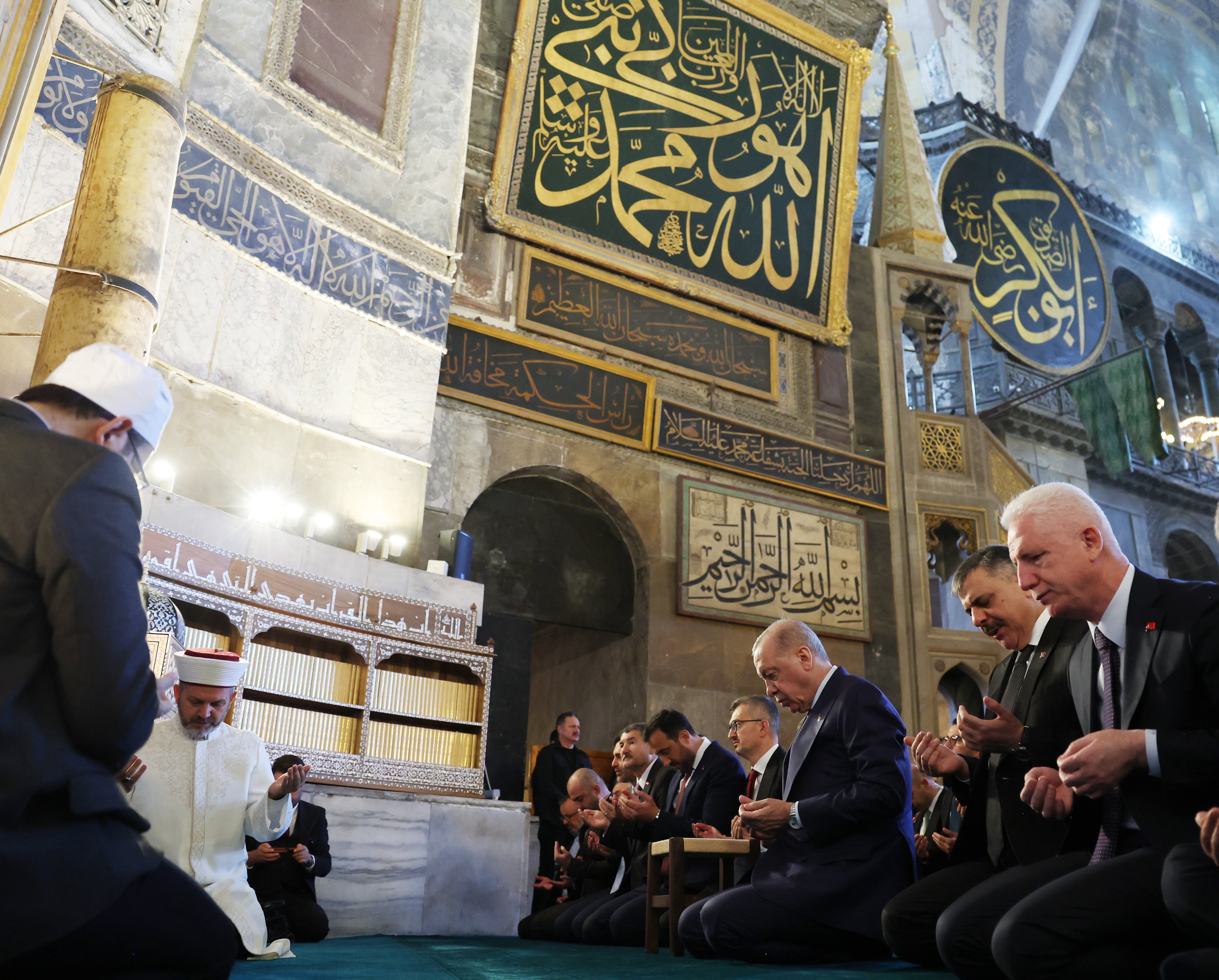 Cumhurbaşkanı Erdoğan Ayasofya Namaz Sonrası
