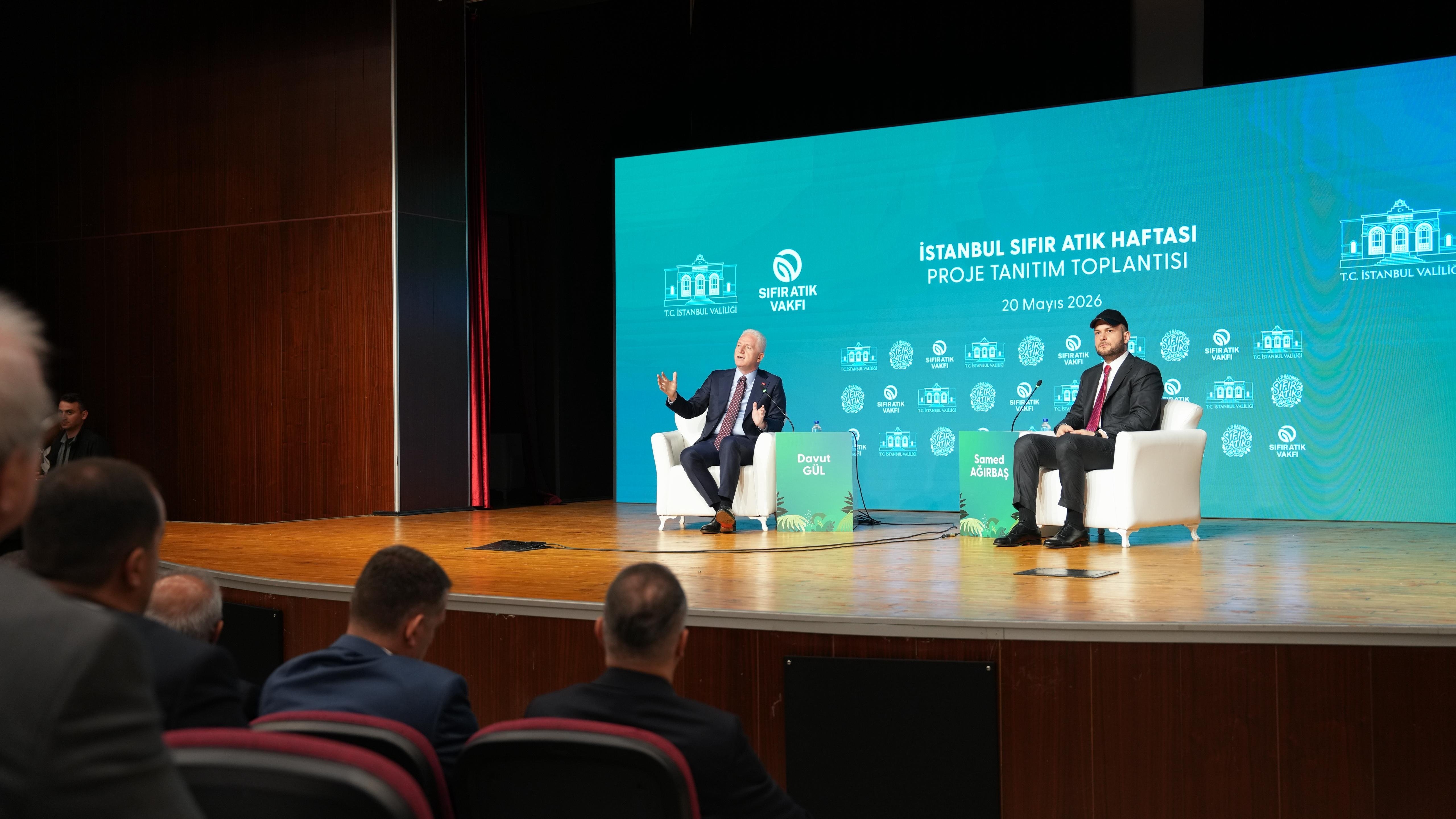 İstanbul Valisi Davut Gül, Sıfır Atık Haftası lansmanında konuşuyor