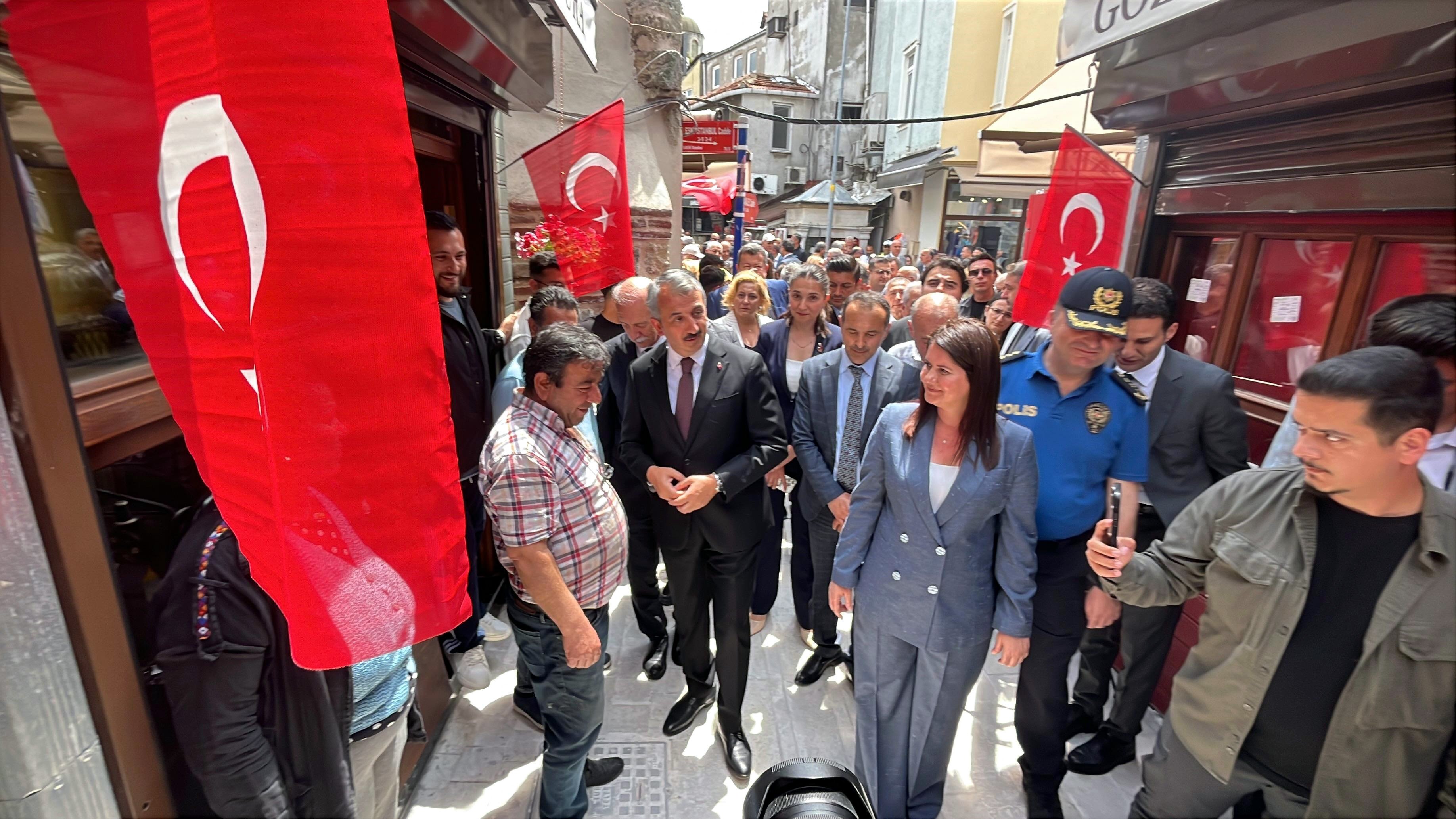 Edirne Terziciler Çarşısı restorasyon açılışı