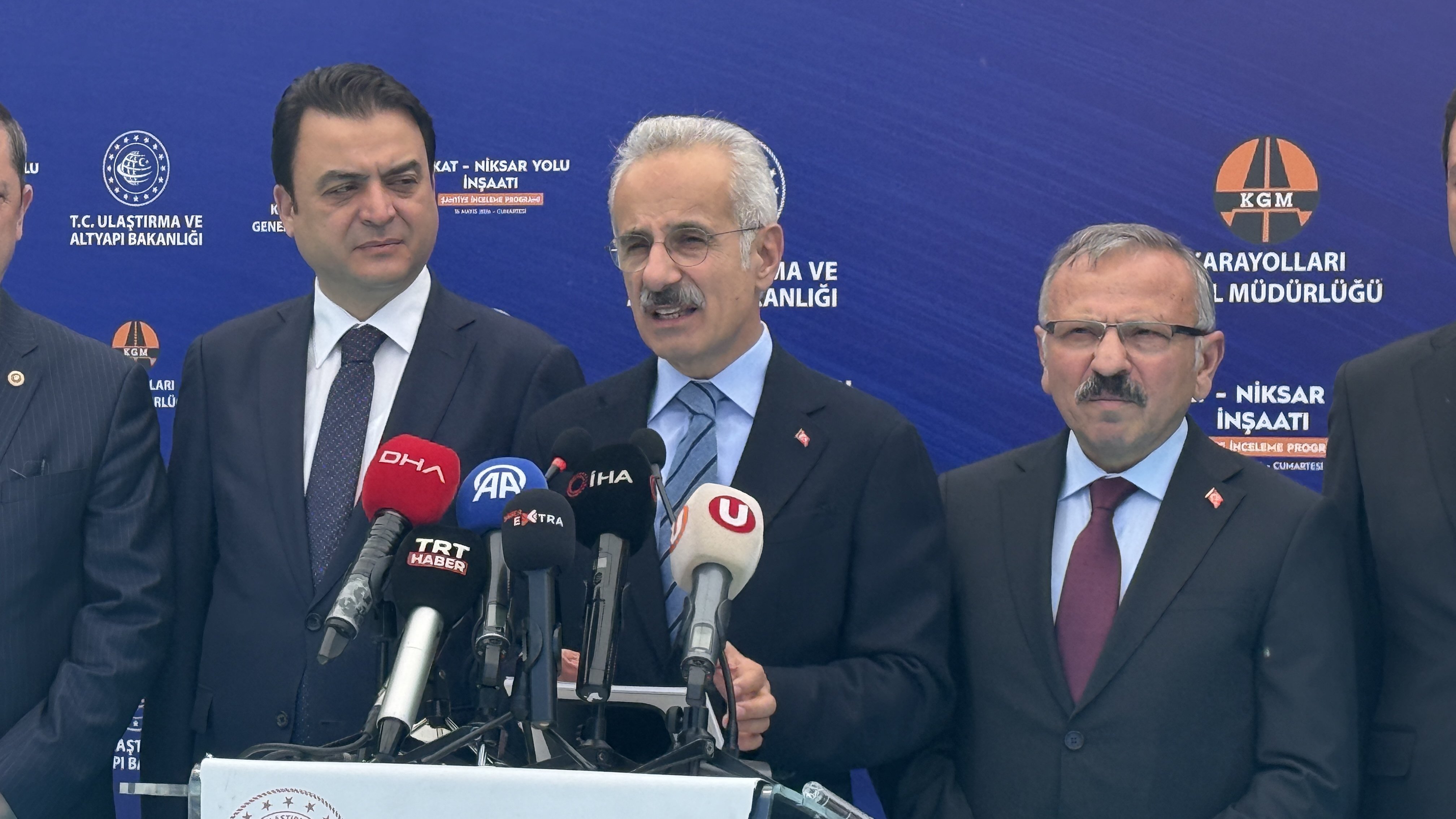Tokat Niksar yolu şantiyesi