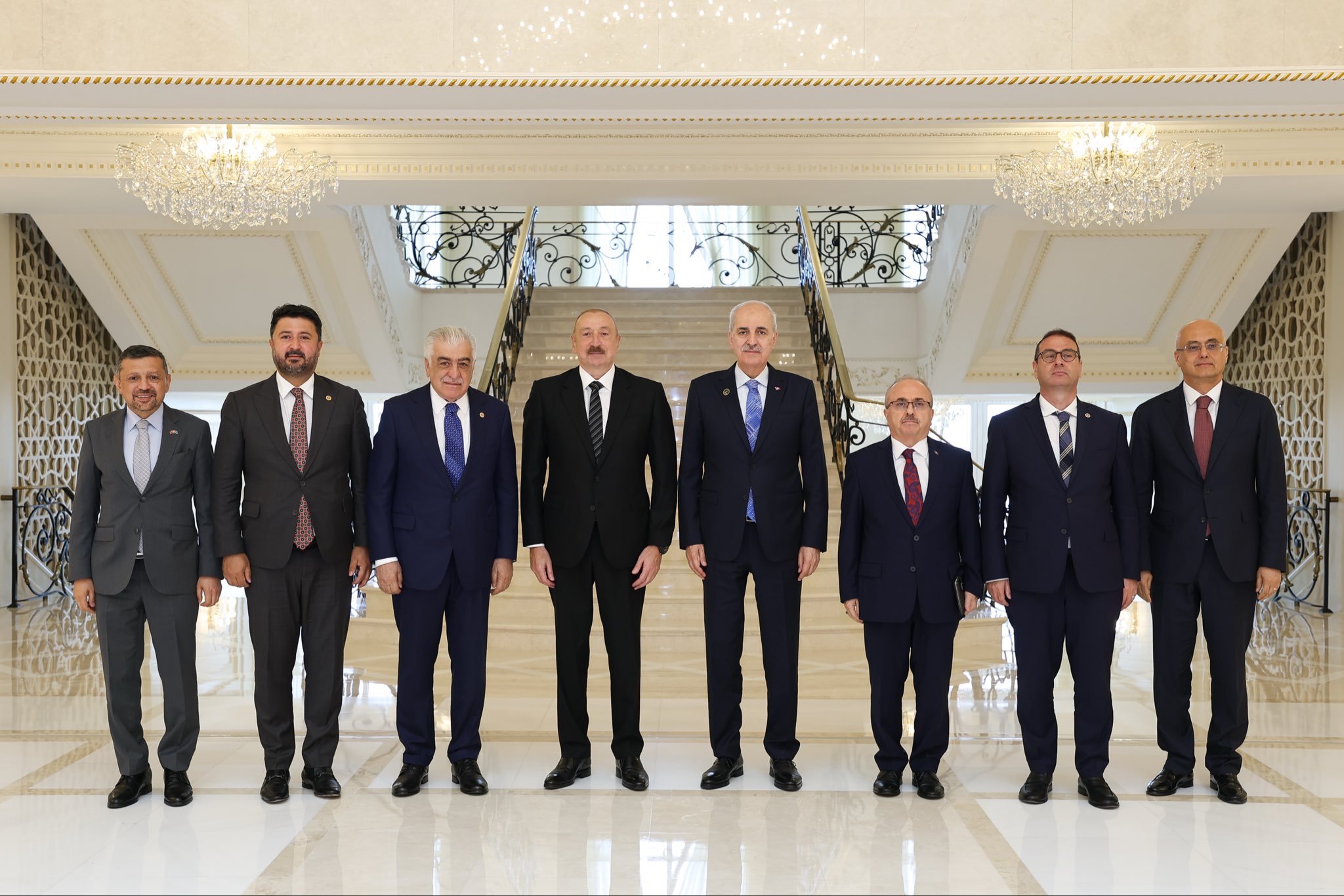 Numan Kurtulmuş ve İlham Aliyev görüşmesi