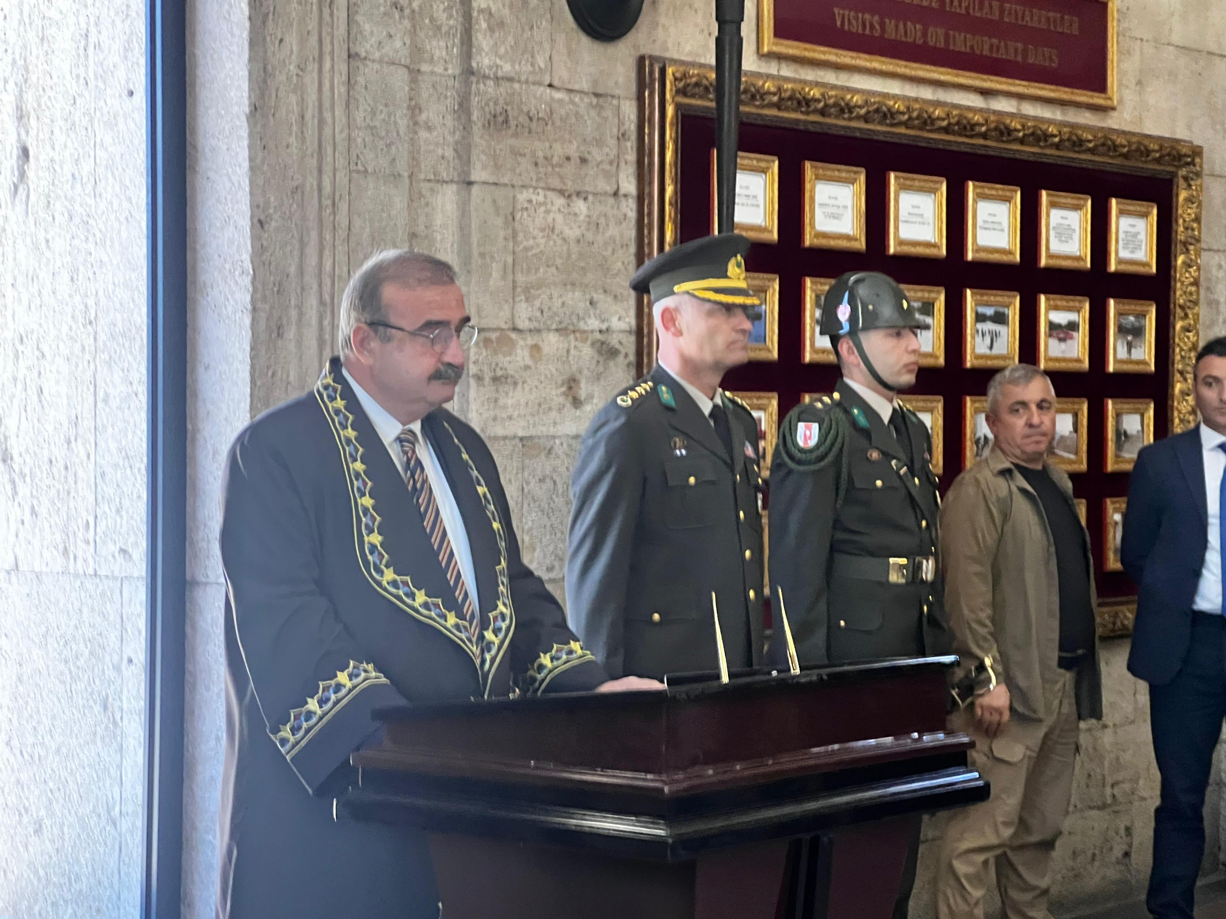 Uyuşmazlık Mahkemesi Başkanı Rıdvan Güleç Anıtkabir ziyareti