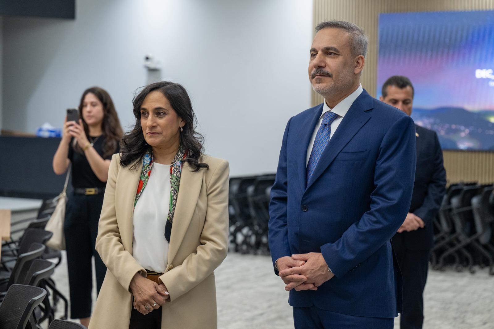 Dışişleri Bakanı Hakan Fidan ve Kanada Dışişleri Bakanı Anita Anand Darlington Nükleer Tesisi