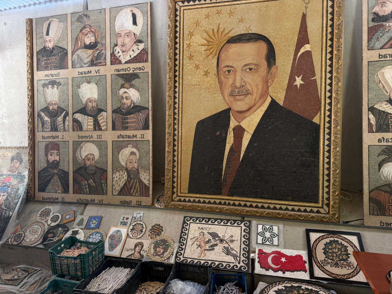Suriyeli sanatçılar mozaik eserlerle