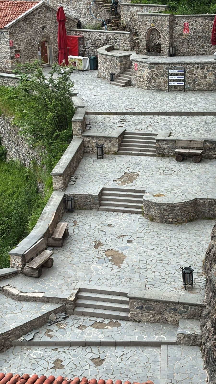 Sümela Manastırı onarım çalışmaları