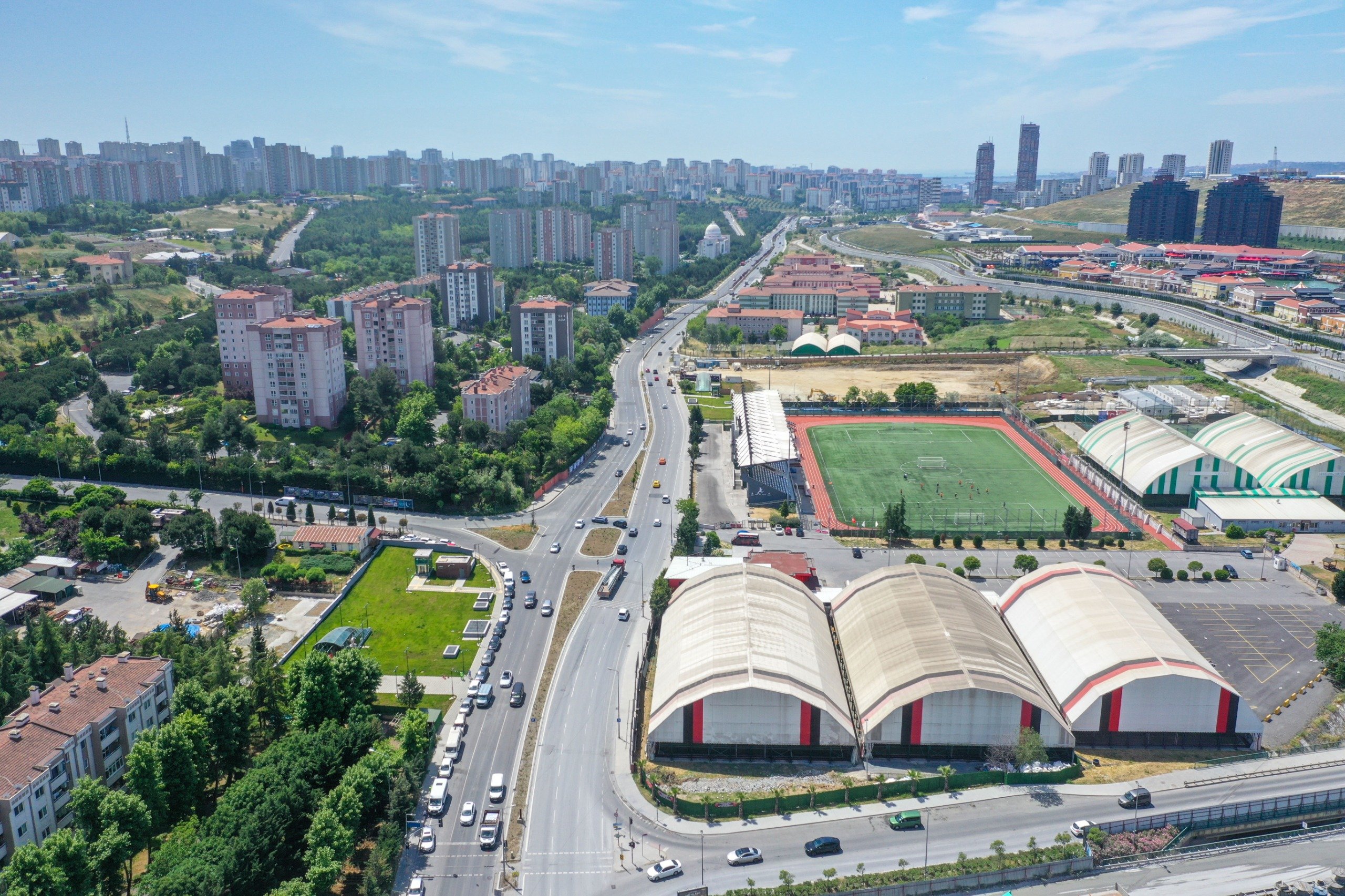 Metro hattı istasyon iç görünümü