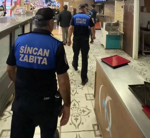 Sincan Belediyesi esnaf denetiminde zabıta ekipleri
