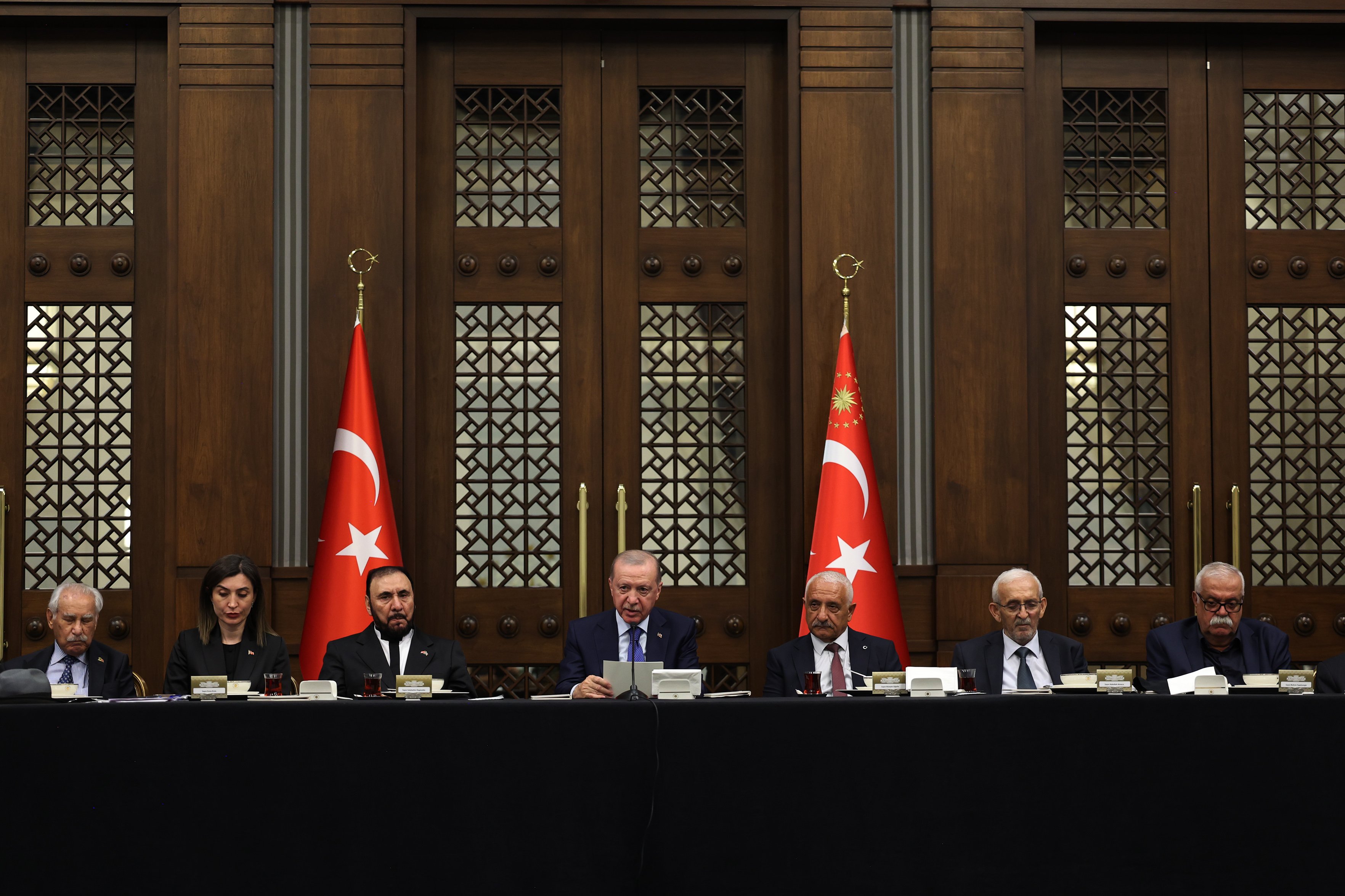 Cumhurbaşkanı Erdoğan programda konuşma yapıyor