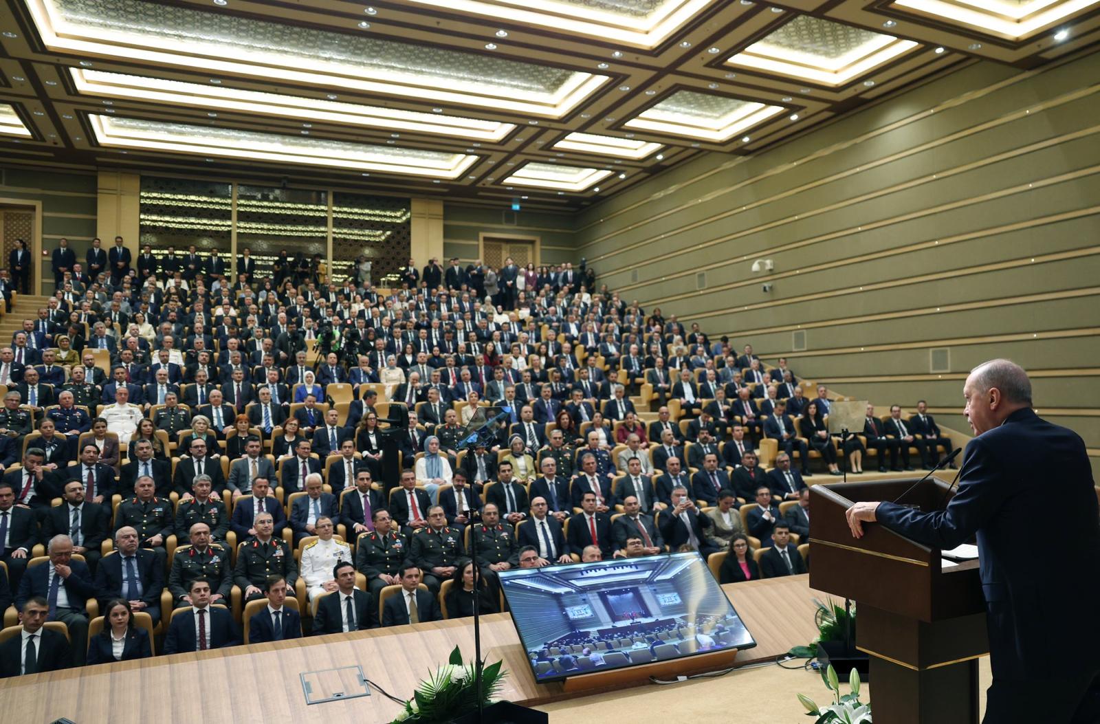 Cumhurbaşkanı Erdoğan, Milli Güvenlik Konferansları Açılış Töreninde konuşuyor