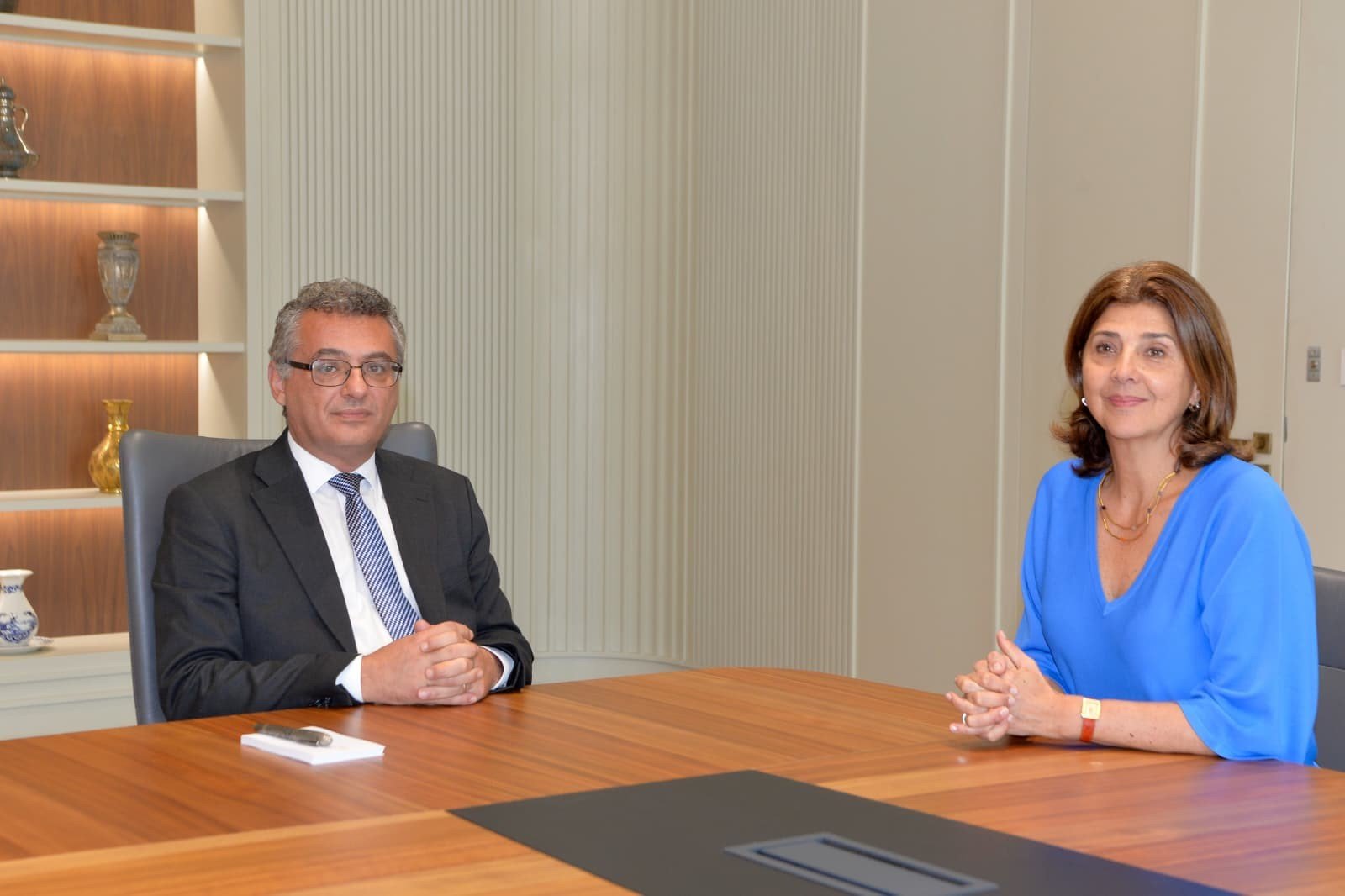 KKTC Cumhurbaşkanı Erhürman, BM Temsilcisi Cuellar'ı kabul etti