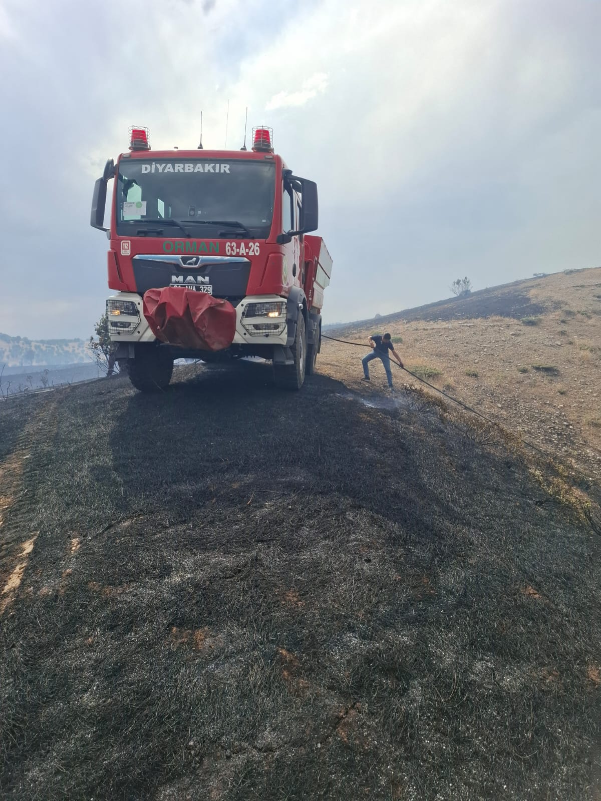 Diyarbakır yangından etkilenen alan