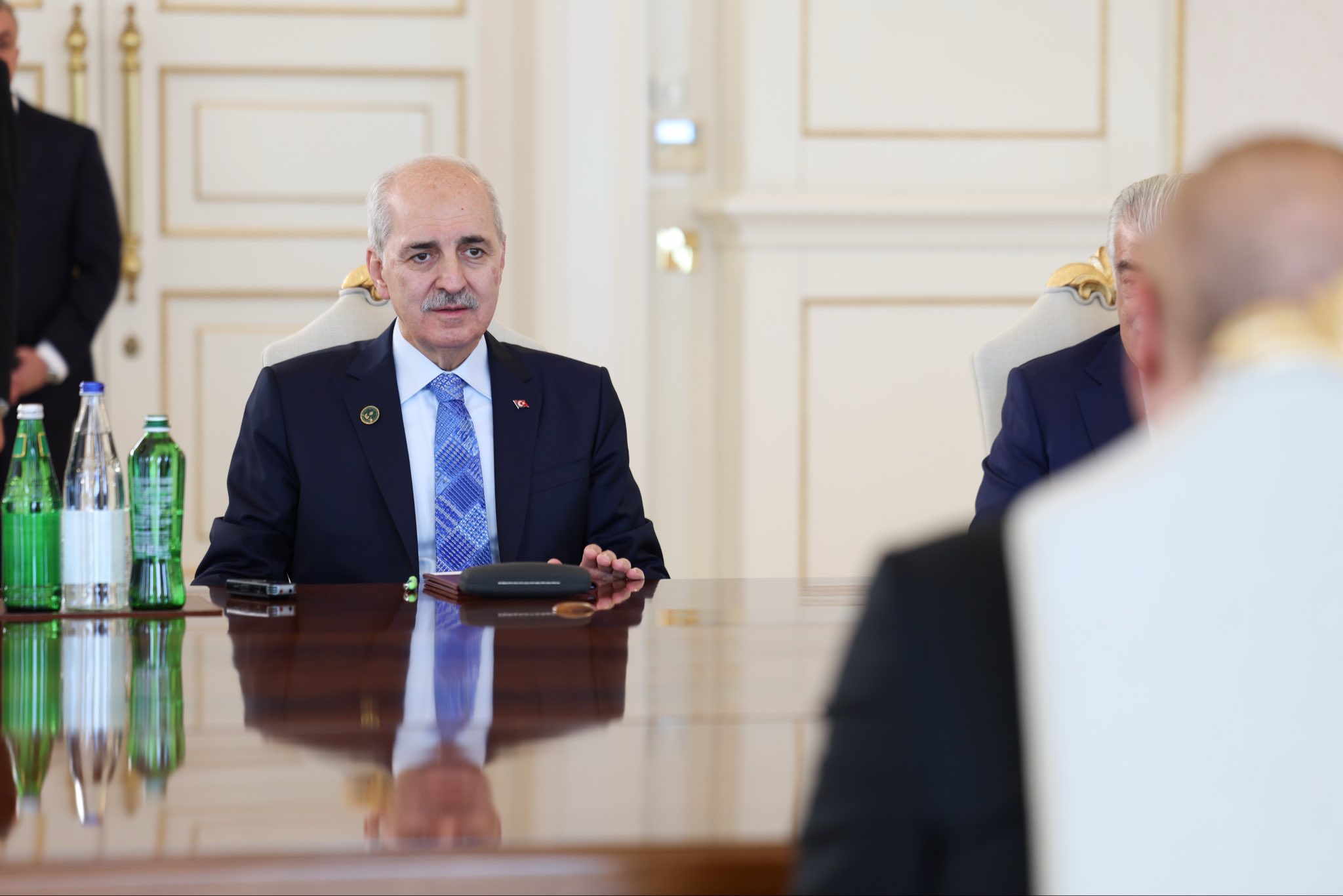 TBMM Başkanı Numan Kurtulmuş, Azerbaycan Cumhurbaşkanı İlham Aliyev