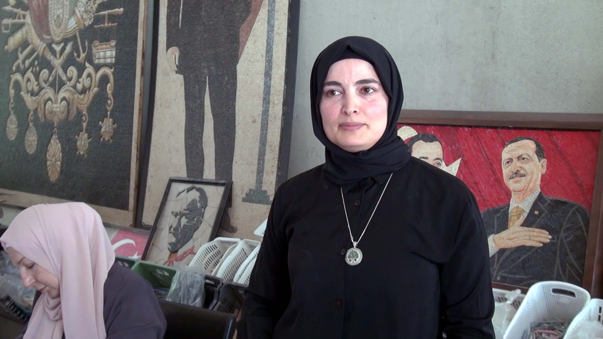 Cumhurbaşkanı Erdoğan mozaik portre