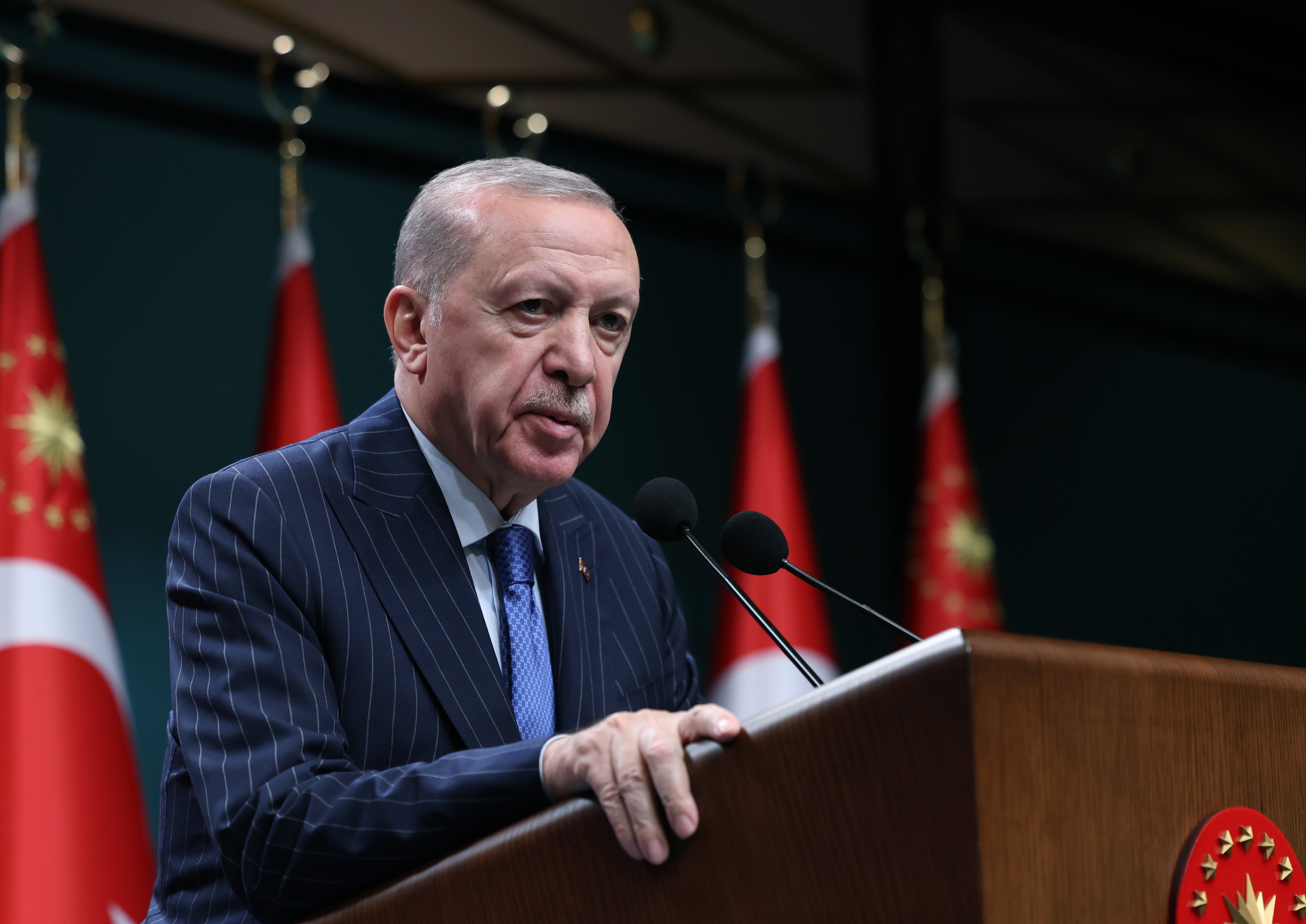 Cumhurbaşkanı Erdoğan, Kabine Toplantısı sonrası basın toplantısı düzenliyor