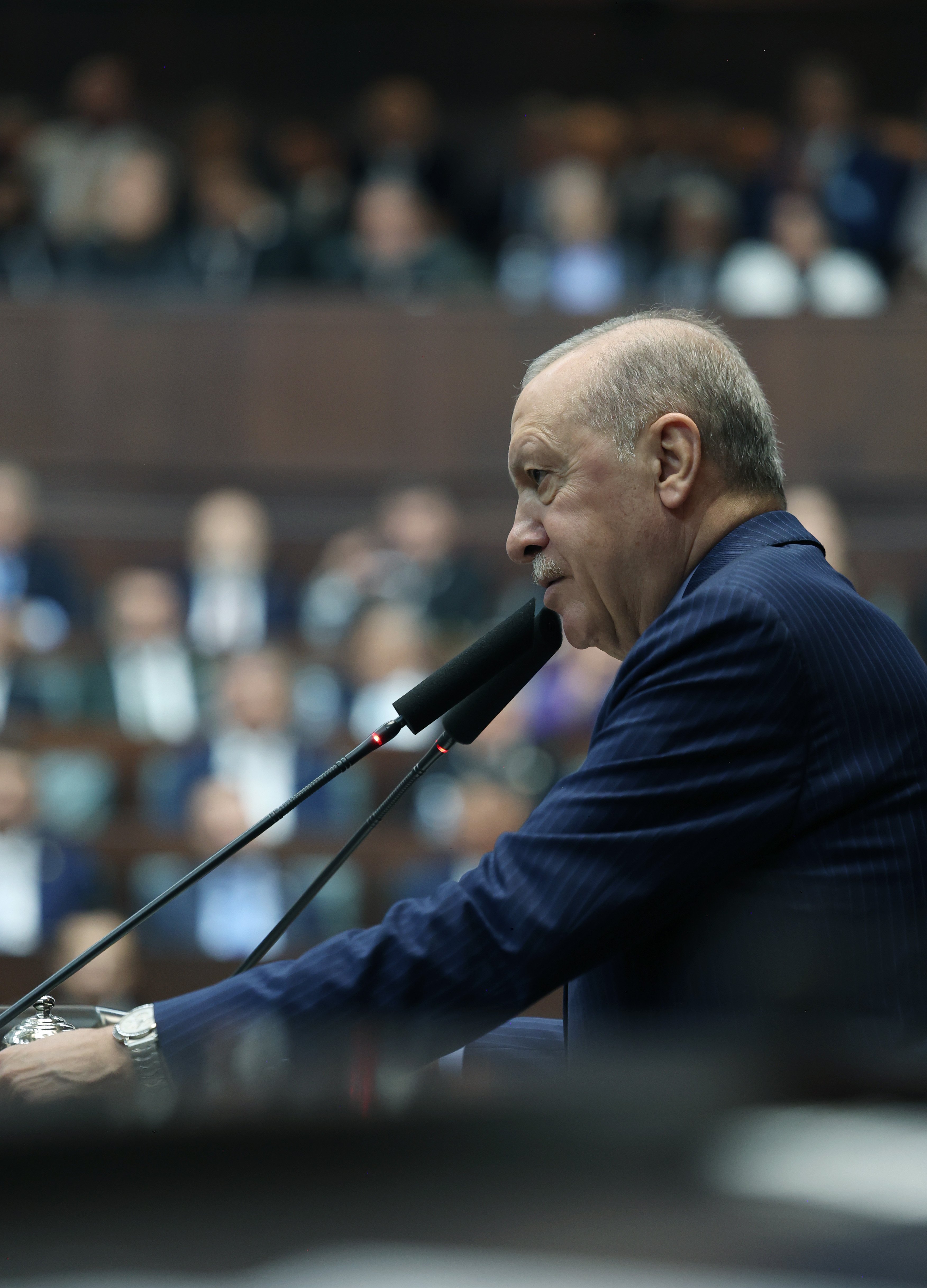 Cumhurbaşkanı Erdoğan, AK Parti TBMM grup toplantısında milletvekillerine hitap ediyor