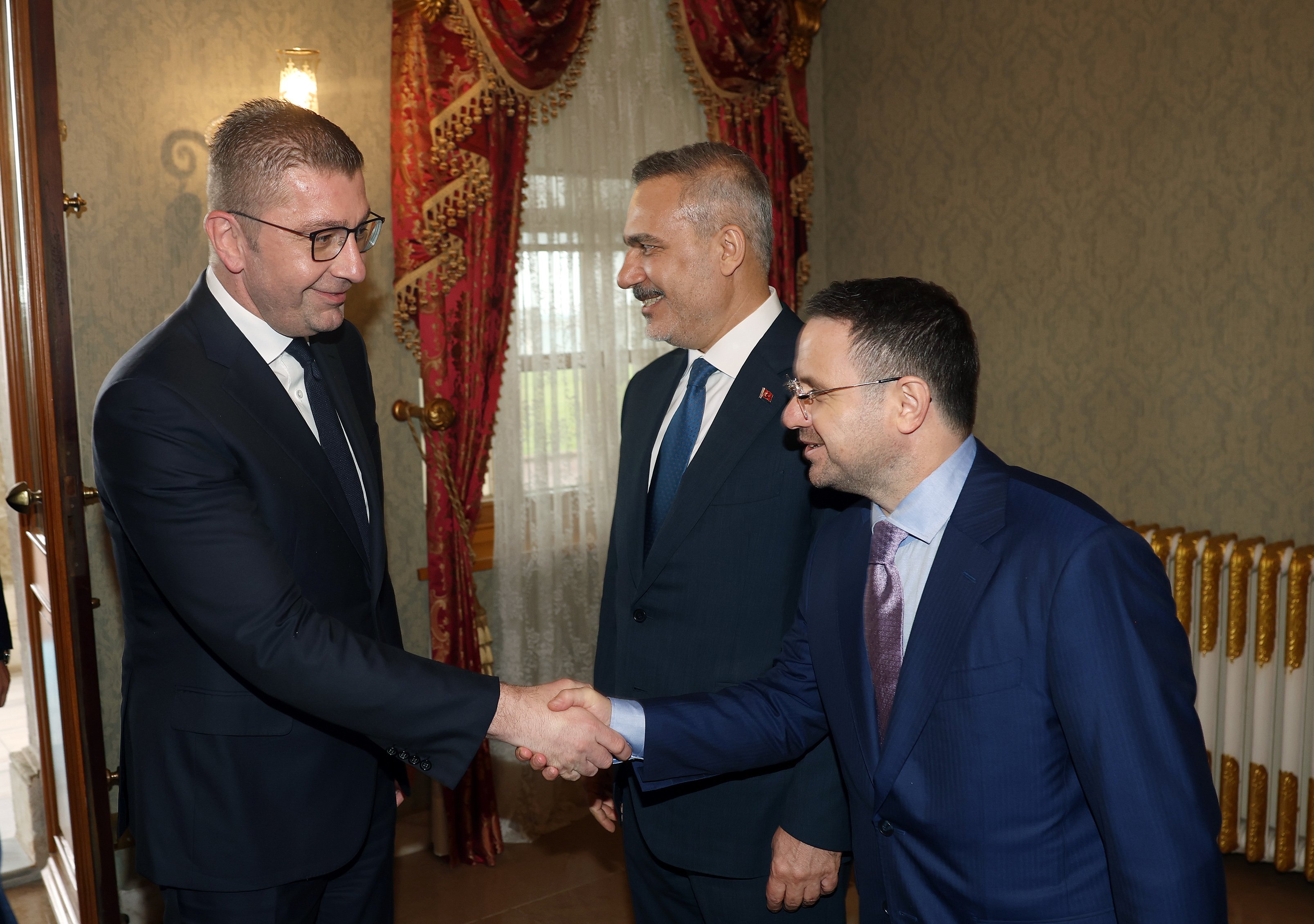 Erdoğan ve Mickoski görüşmesi
