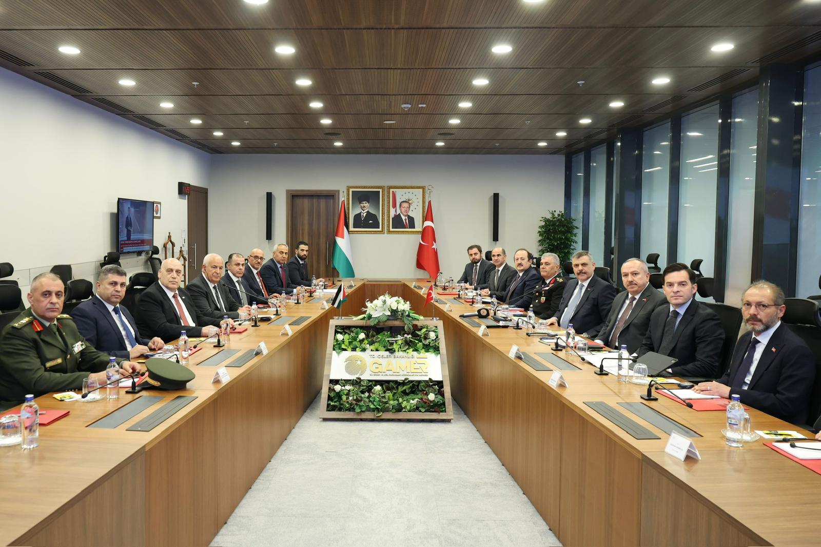 İçişleri Bakanı Mustafa Çiftçi Filistin İçişleri Bakanı Ziyad Hab El-Rih Ankara